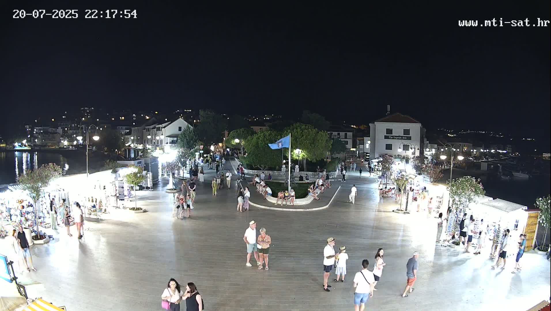 Primošten Town & Adriatic Coast Live Cam - Primosten, Općina Primošten, Šibenik-Knin, Croatia