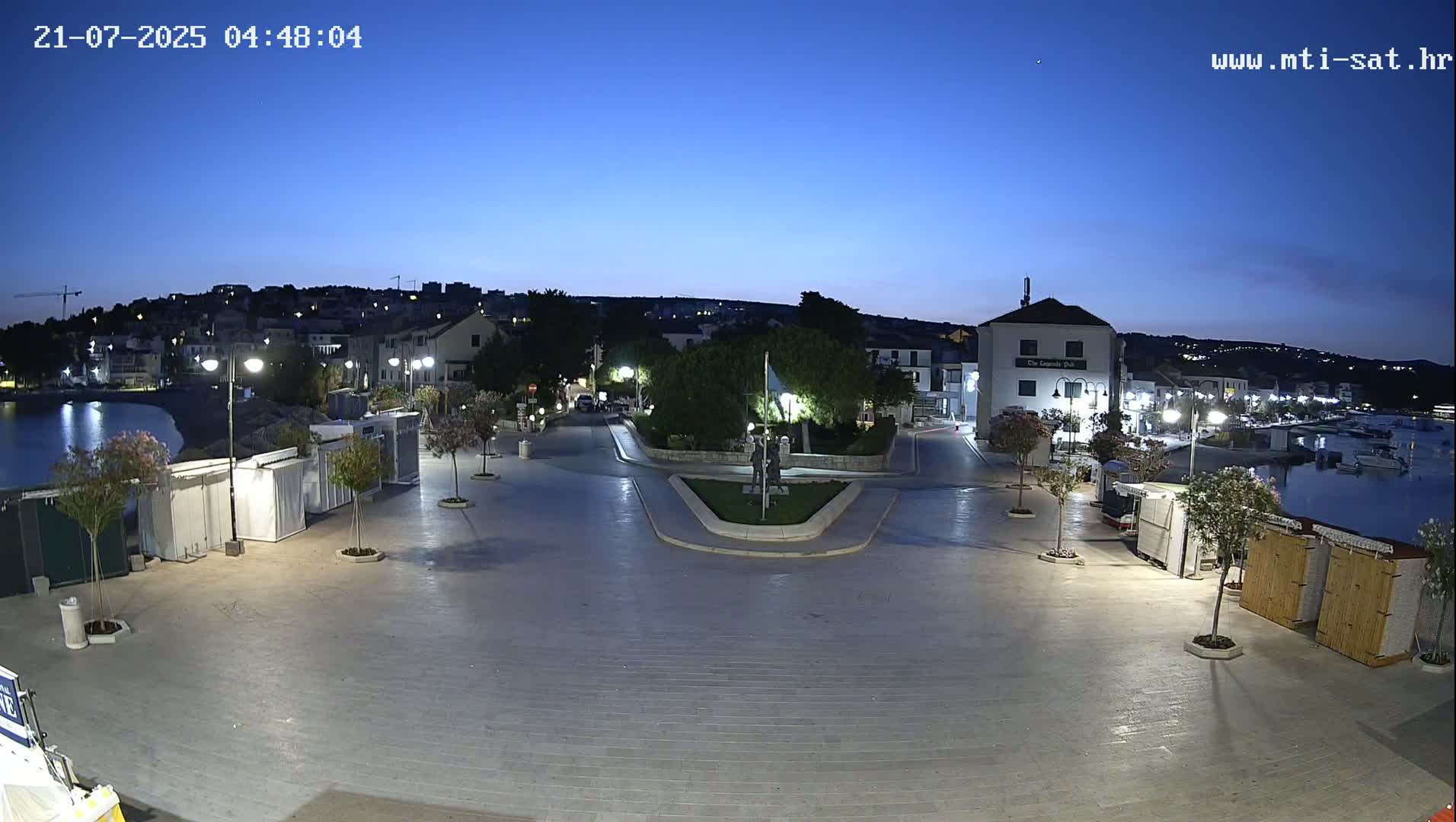 Primošten Town & Adriatic Coast Live Cam - Primosten, Općina Primošten, Šibenik-Knin, Croatia