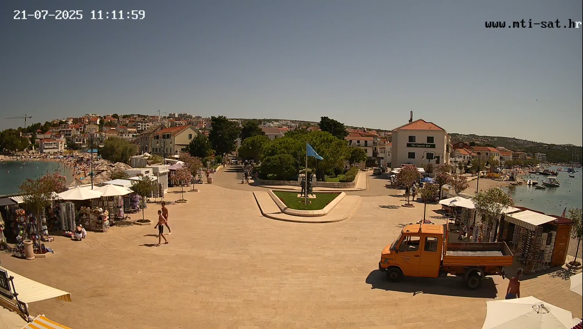 Primošten Town & Adriatic Coast Live Cam - Primosten, Općina Primošten, Šibenik-Knin, Croatia