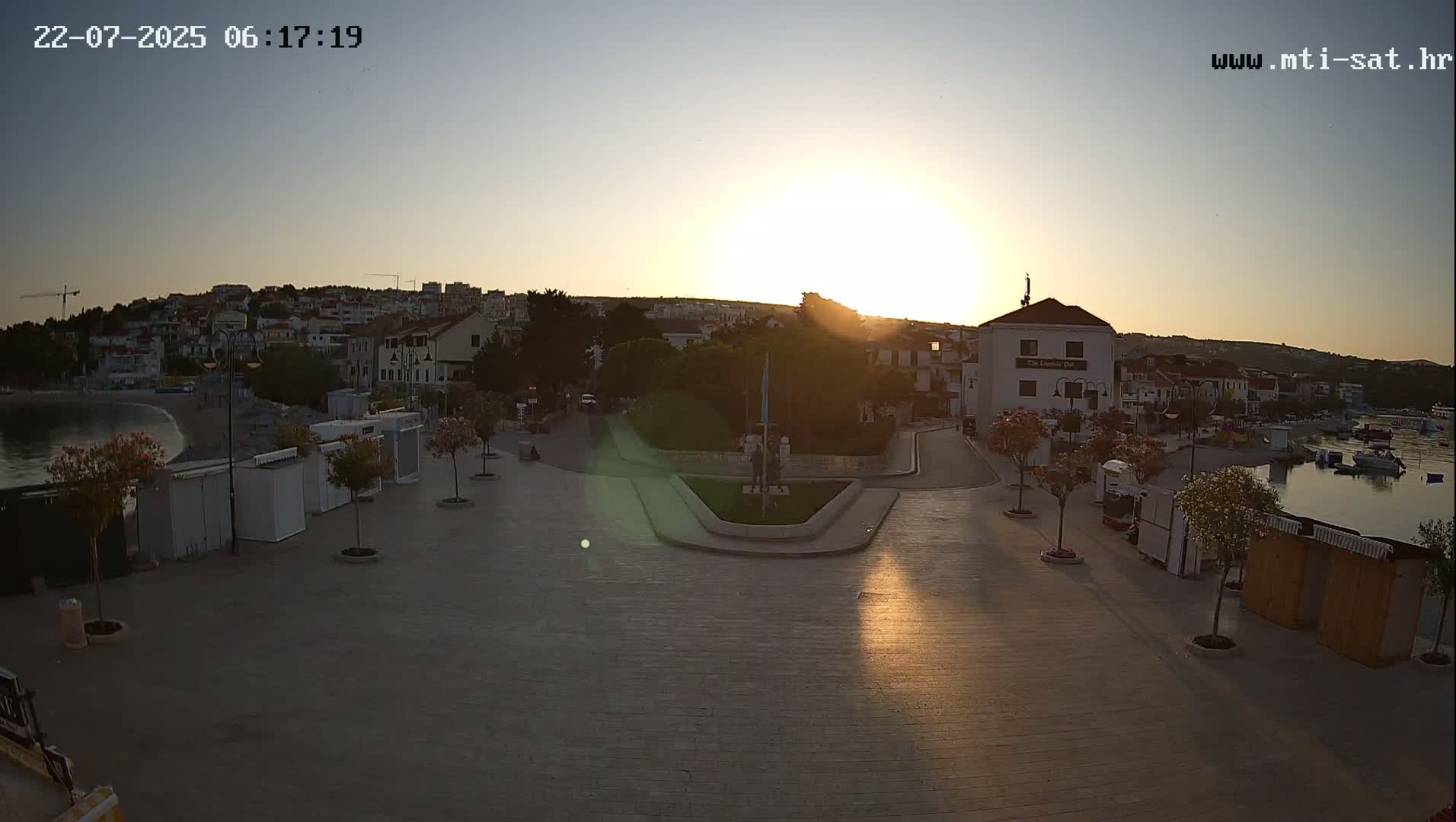 Primošten Town & Adriatic Coast Live Cam - Primosten, Općina Primošten, Šibenik-Knin, Croatia