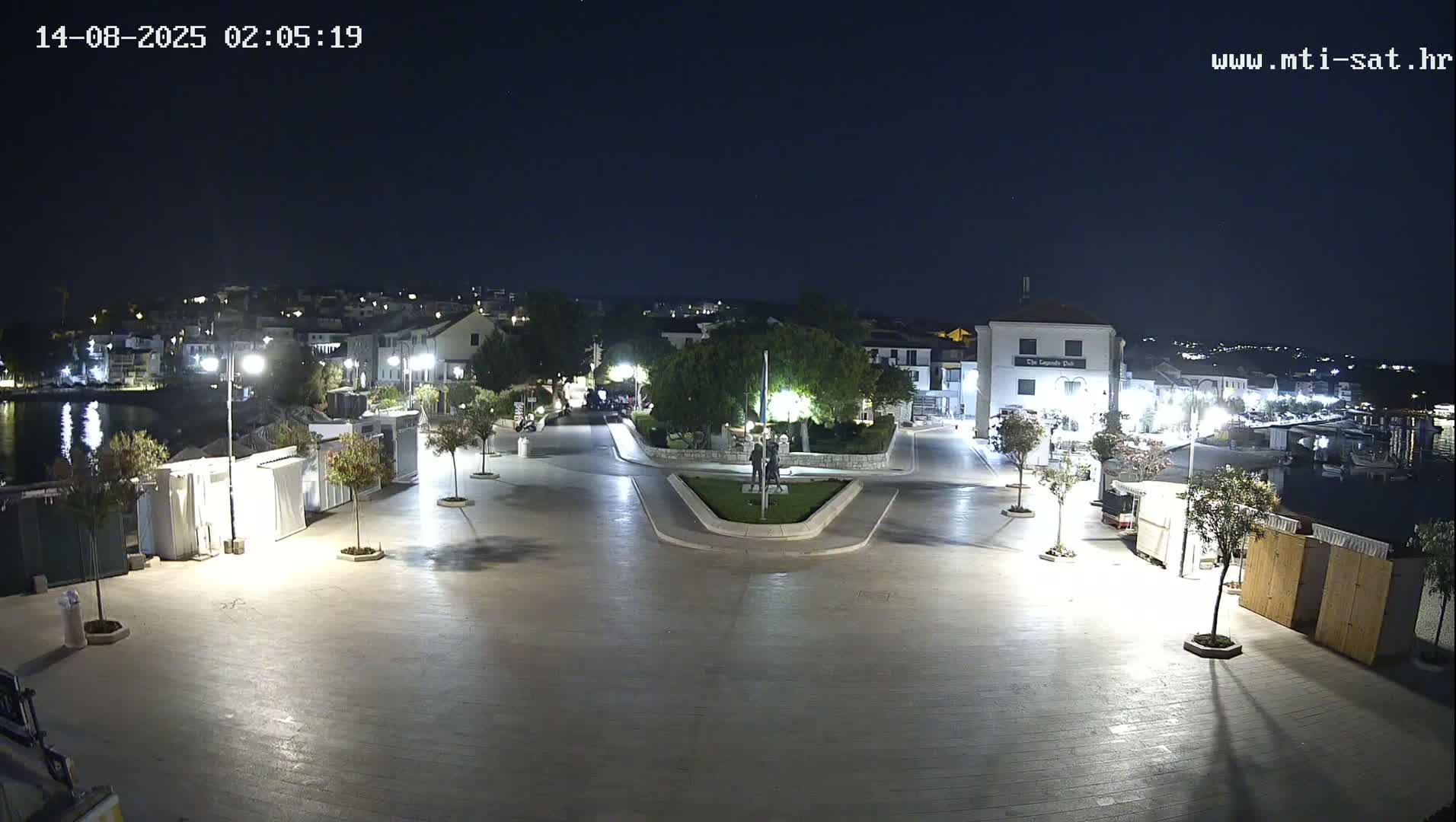 Primošten Town & Adriatic Coast Live Cam - Primosten, Općina Primošten, Šibenik-Knin, Croatia