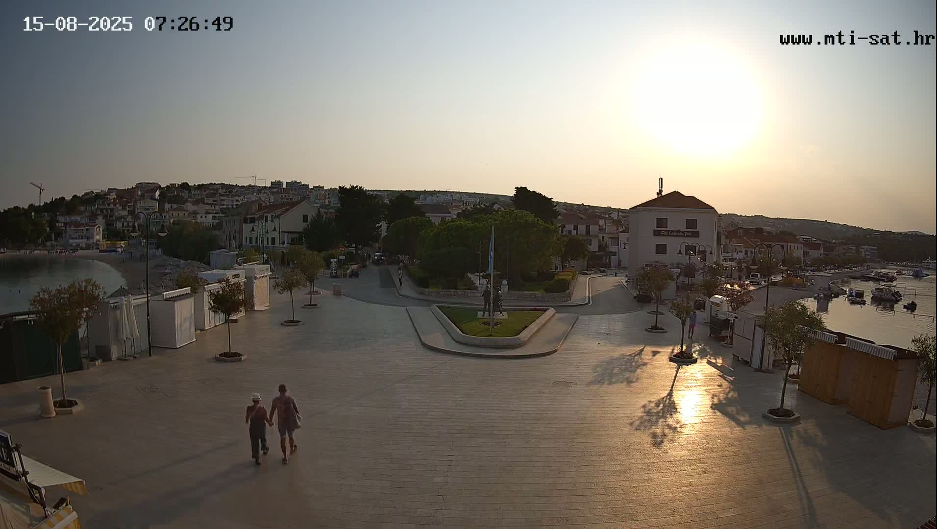 Primošten Town & Adriatic Coast Live Cam - Primosten, Općina Primošten, Šibenik-Knin, Croatia