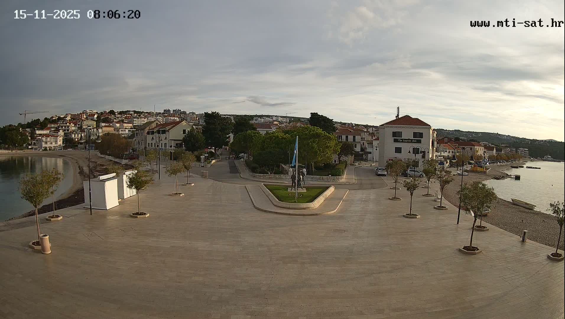 Primošten Town & Adriatic Coast Live Cam - Primosten, Općina Primošten, Šibenik-Knin, Croatia