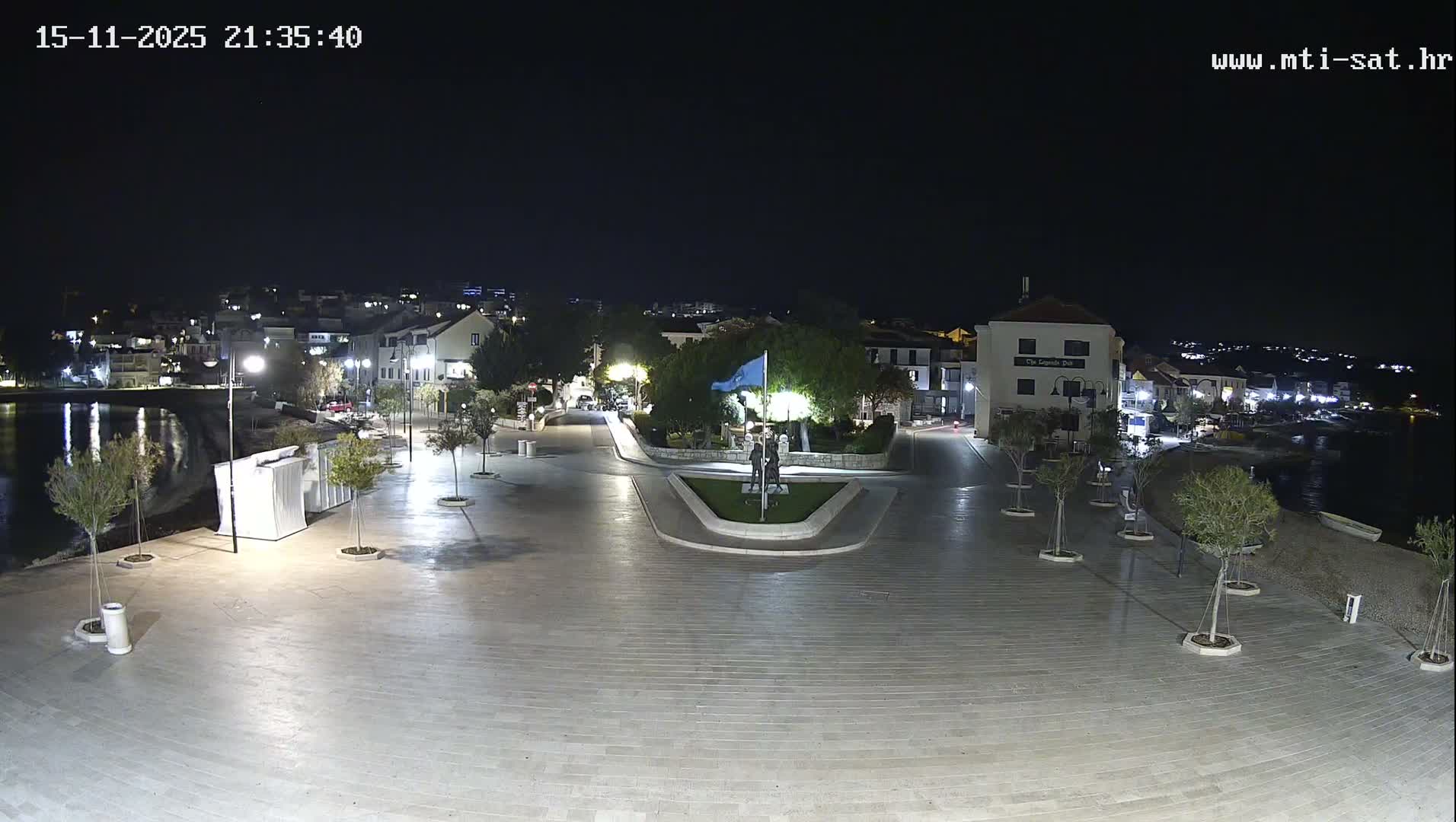 Primošten Town & Adriatic Coast Live Cam - Primosten, Općina Primošten, Šibenik-Knin, Croatia
