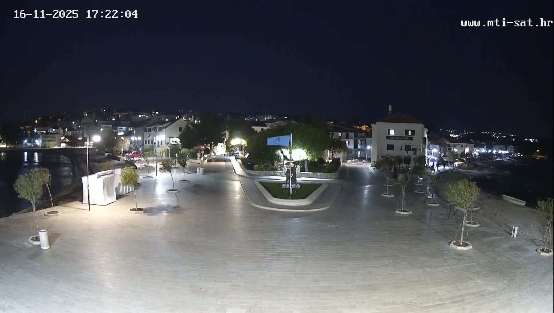 Primošten Town & Adriatic Coast Live Cam - Primosten, Općina Primošten, Šibenik-Knin, Croatia