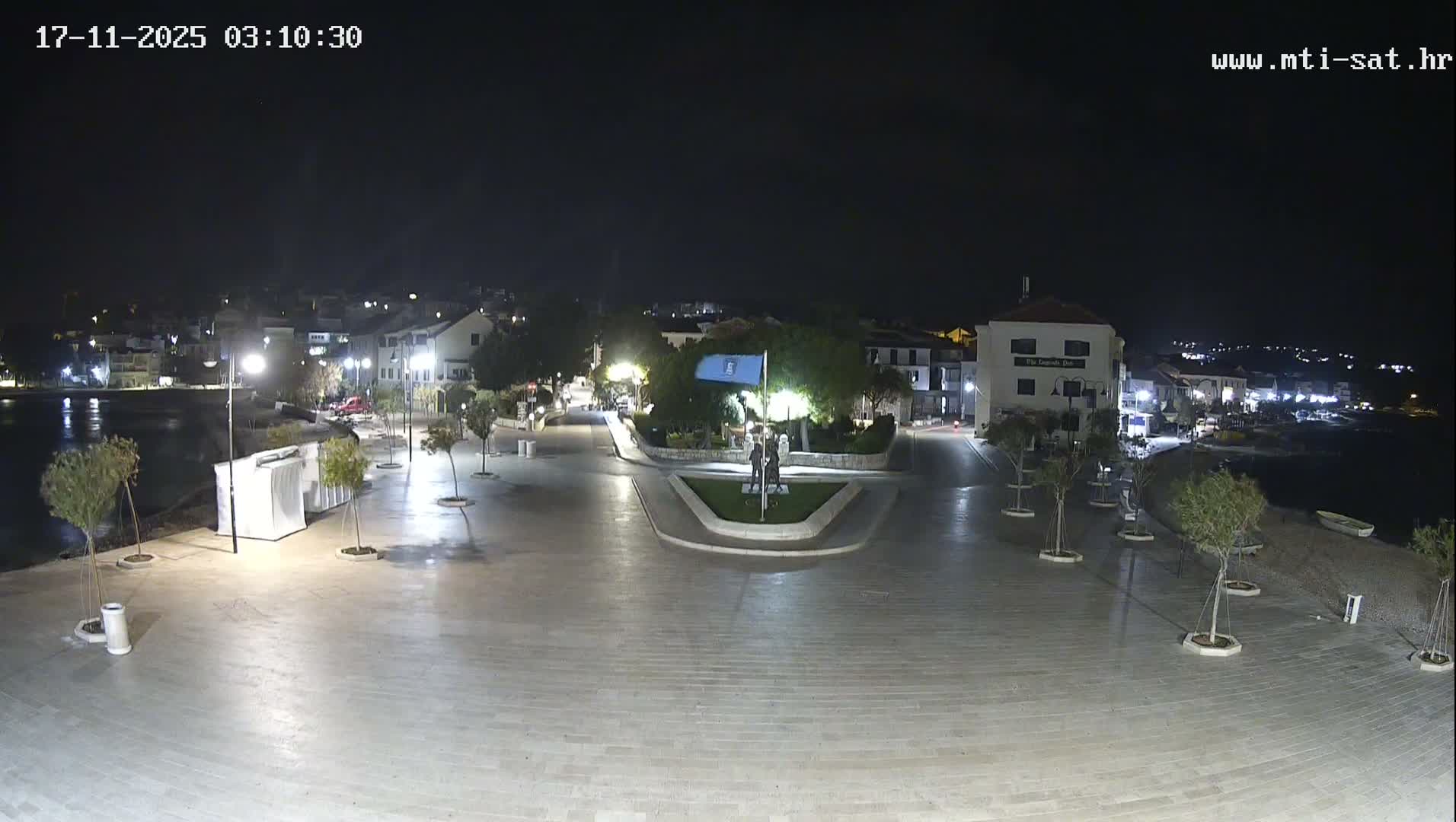 Primošten Town & Adriatic Coast Live Cam - Primosten, Općina Primošten, Šibenik-Knin, Croatia