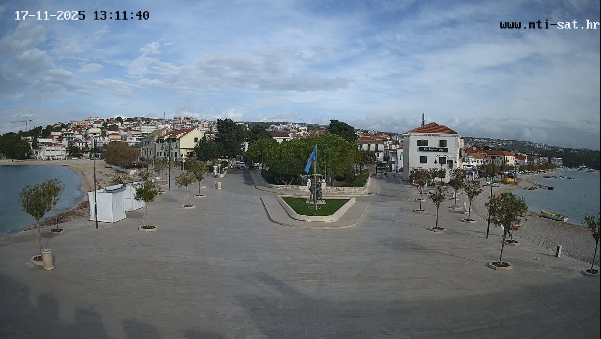 Primošten Town & Adriatic Coast Live Cam - Primosten, Općina Primošten, Šibenik-Knin, Croatia