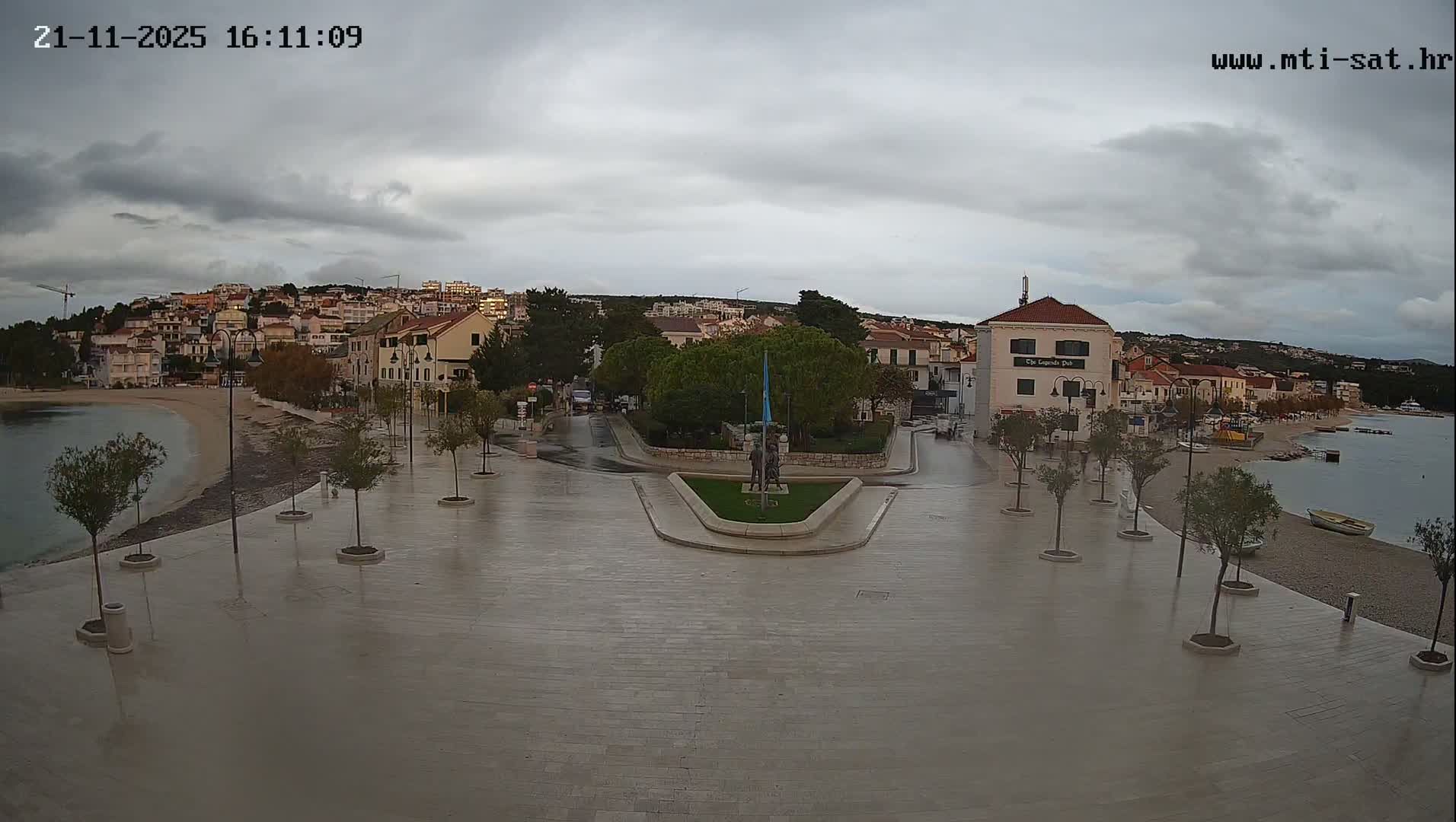Primošten Town & Adriatic Coast Live Cam - Primosten, Općina Primošten, Šibenik-Knin, Croatia