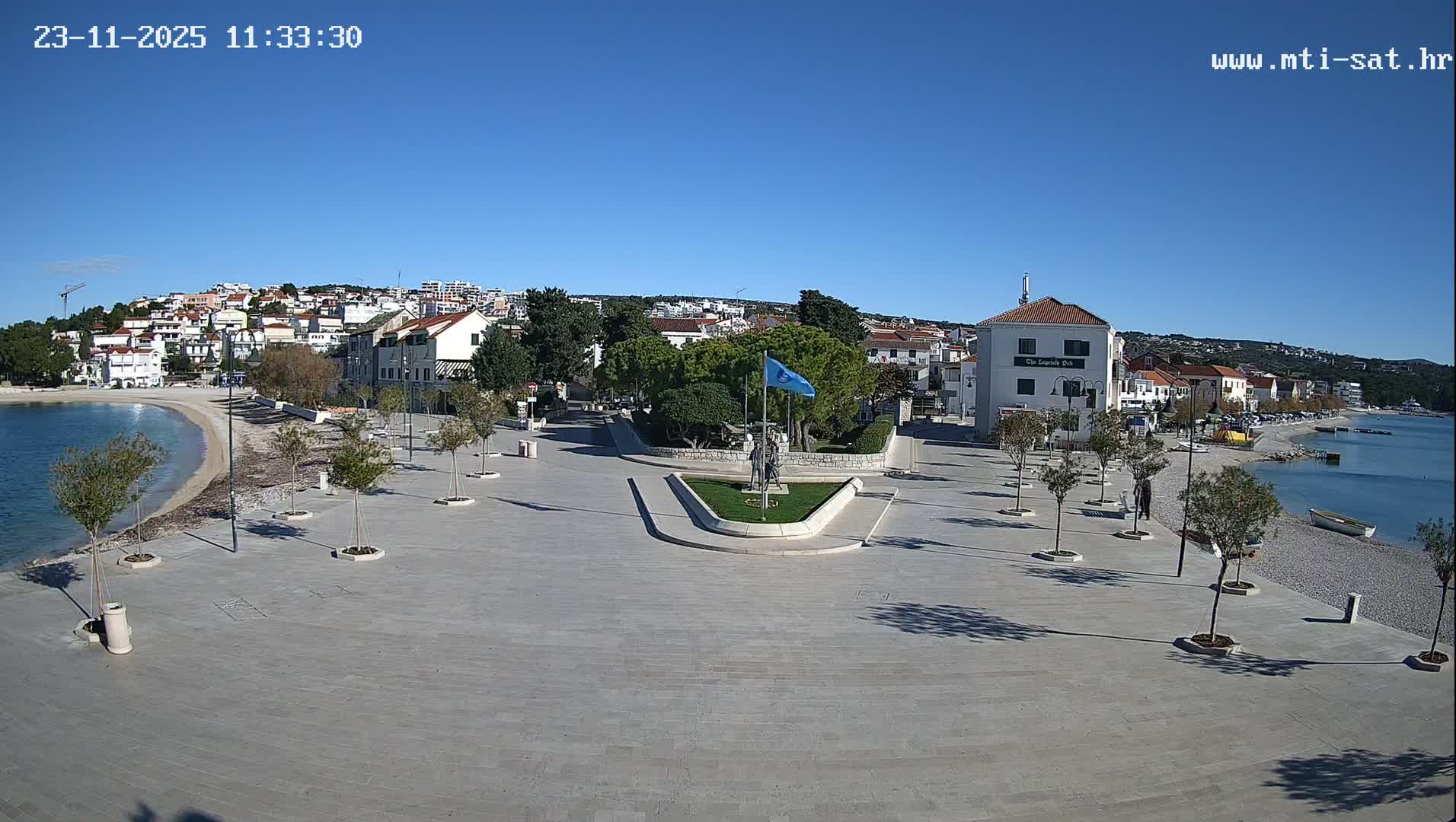 Primošten Town & Adriatic Coast Live Cam - Primosten, Općina Primošten, Šibenik-Knin, Croatia