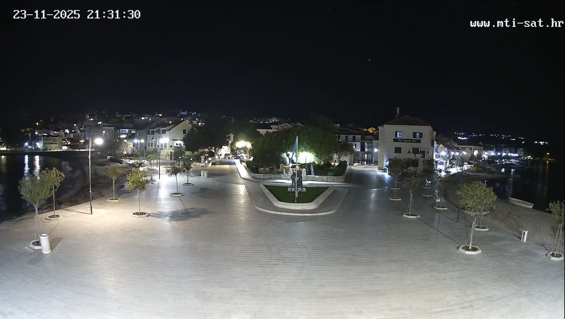 Primošten Town & Adriatic Coast Live Cam - Primosten, Općina Primošten, Šibenik-Knin, Croatia