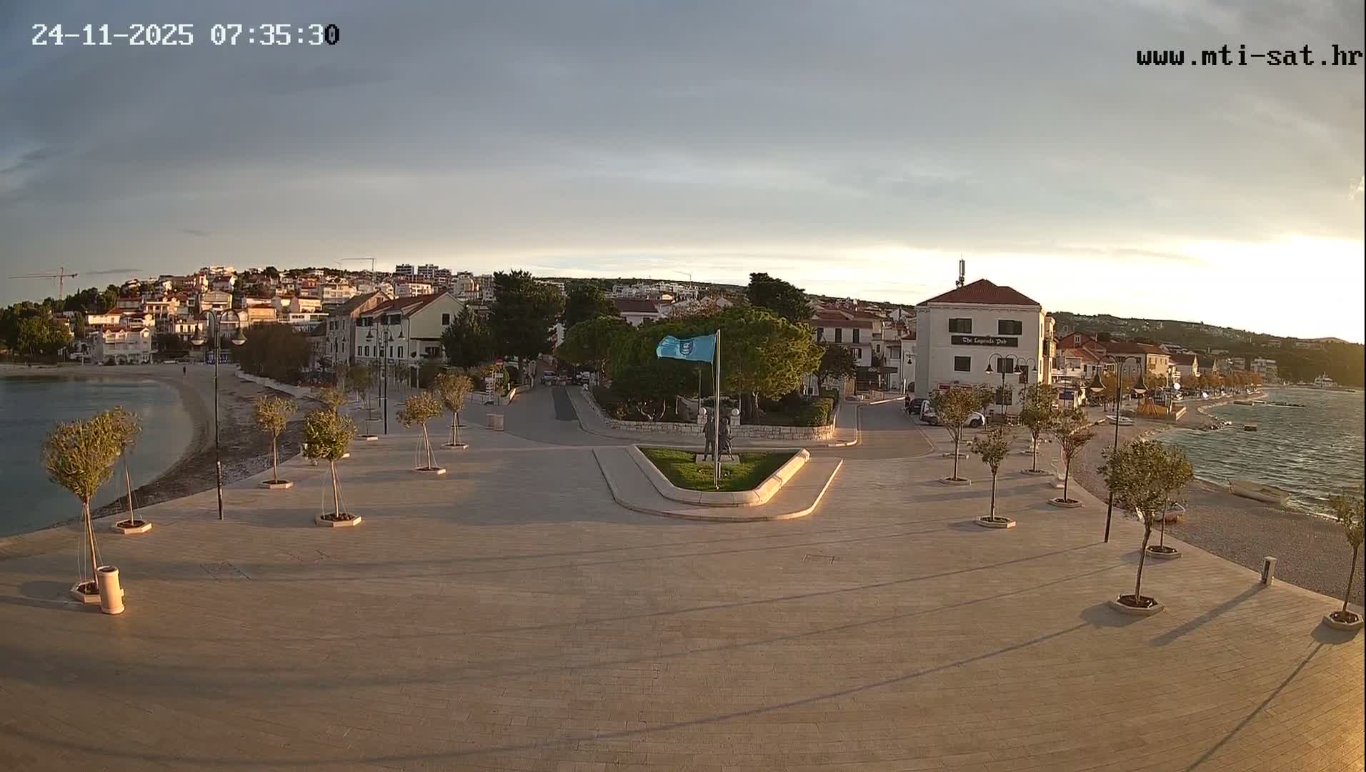Primošten Town & Adriatic Coast Live Cam - Primosten, Općina Primošten, Šibenik-Knin, Croatia