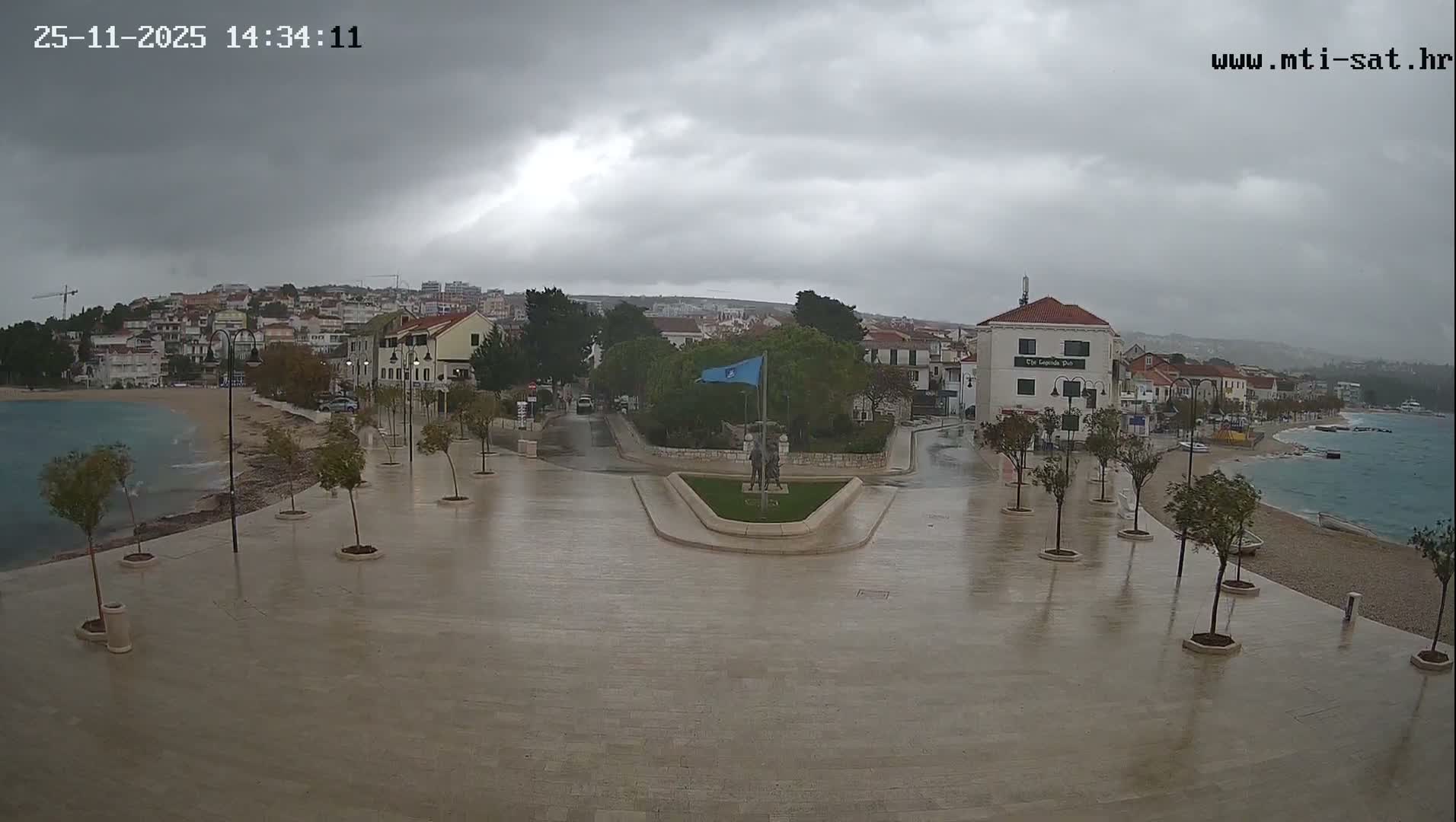 Primošten Town & Adriatic Coast Live Cam - Primosten, Općina Primošten, Šibenik-Knin, Croatia