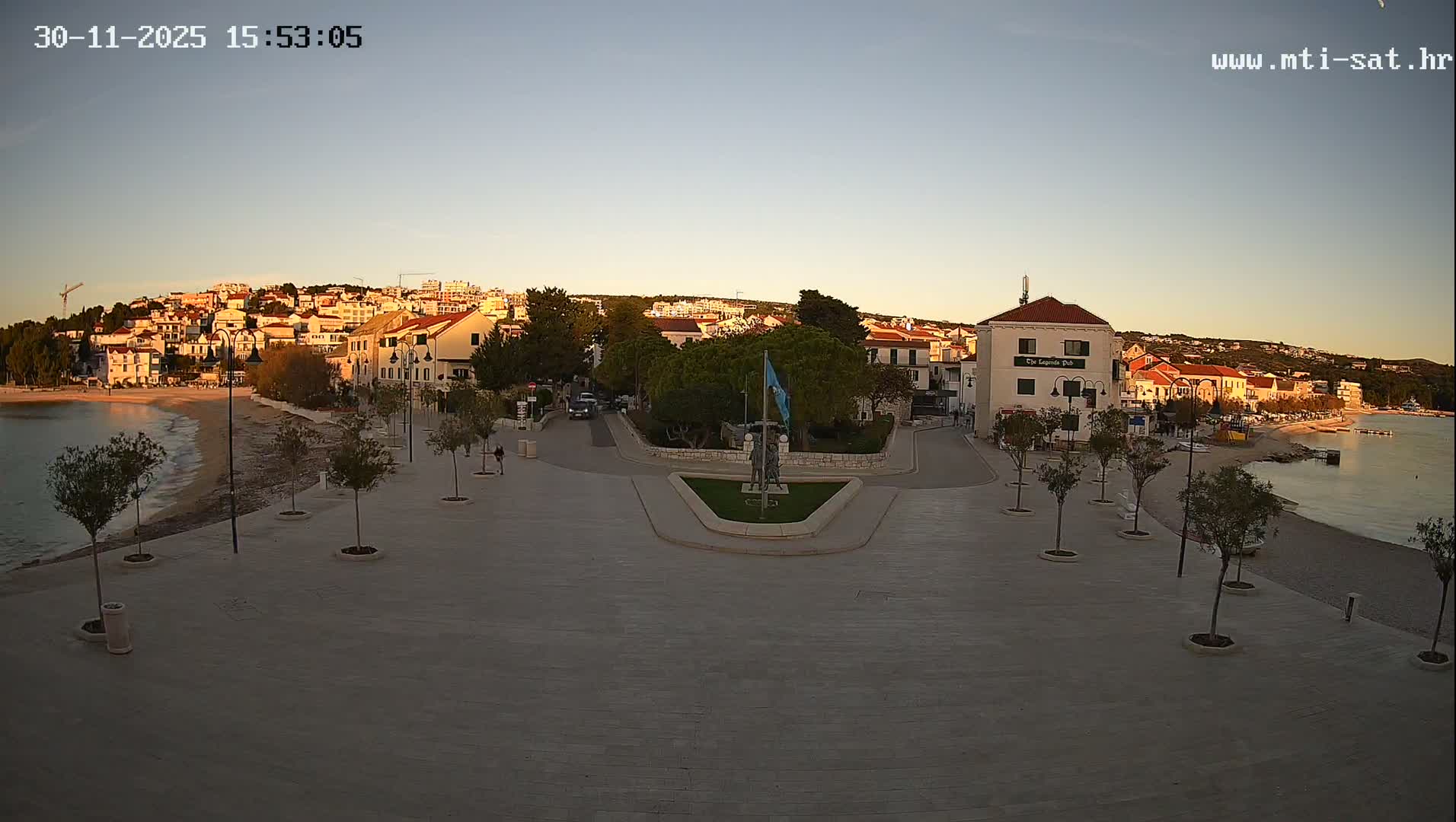 Primošten Town & Adriatic Coast Live Cam - Primosten, Općina Primošten, Šibenik-Knin, Croatia