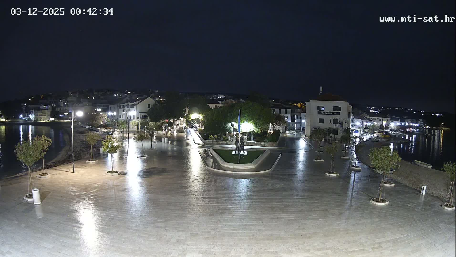 Primošten Town & Adriatic Coast Live Cam - Primosten, Općina Primošten, Šibenik-Knin, Croatia