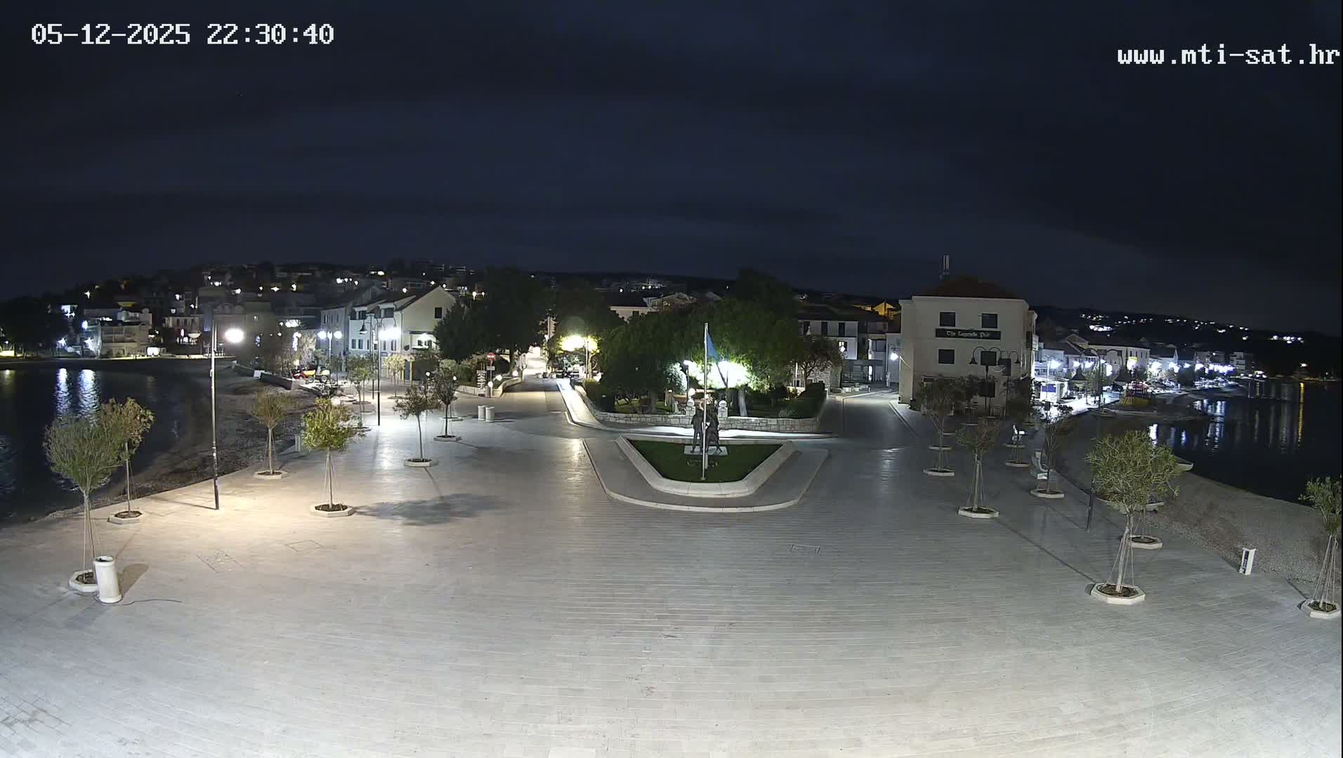 Primošten Town & Adriatic Coast Live Cam - Primosten, Općina Primošten, Šibenik-Knin, Croatia