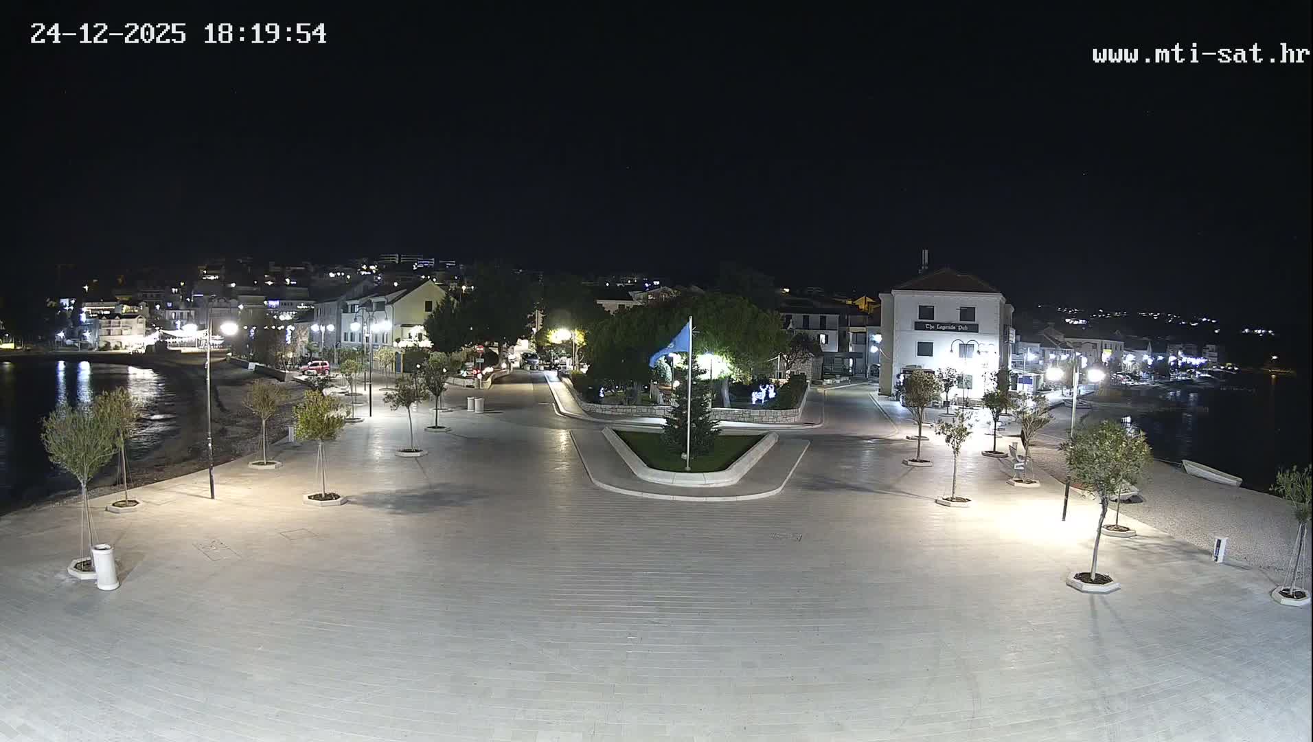 Primošten Town & Adriatic Coast Live Cam - Primosten, Općina Primošten, Šibenik-Knin, Croatia