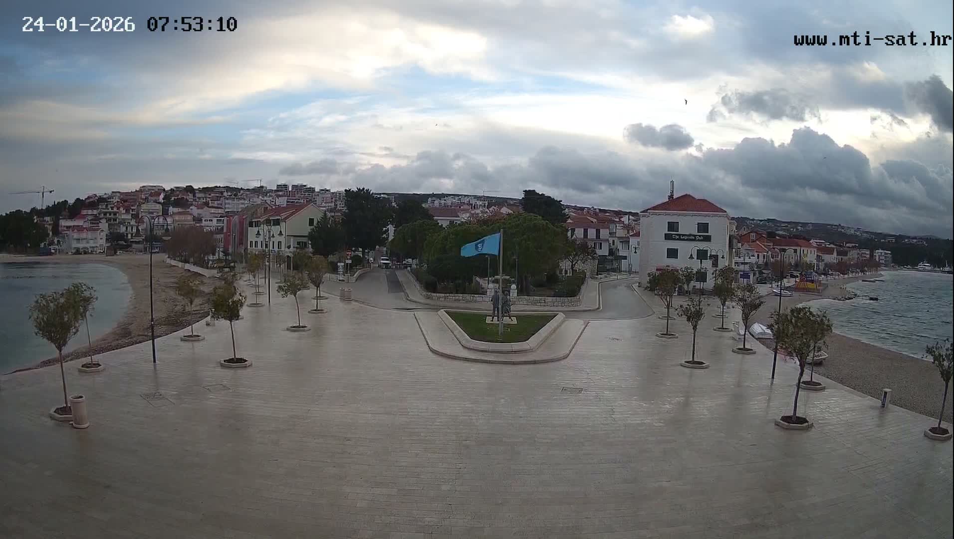 Primošten Town & Adriatic Coast Live Cam - Primosten, Općina Primošten, Šibenik-Knin, Croatia