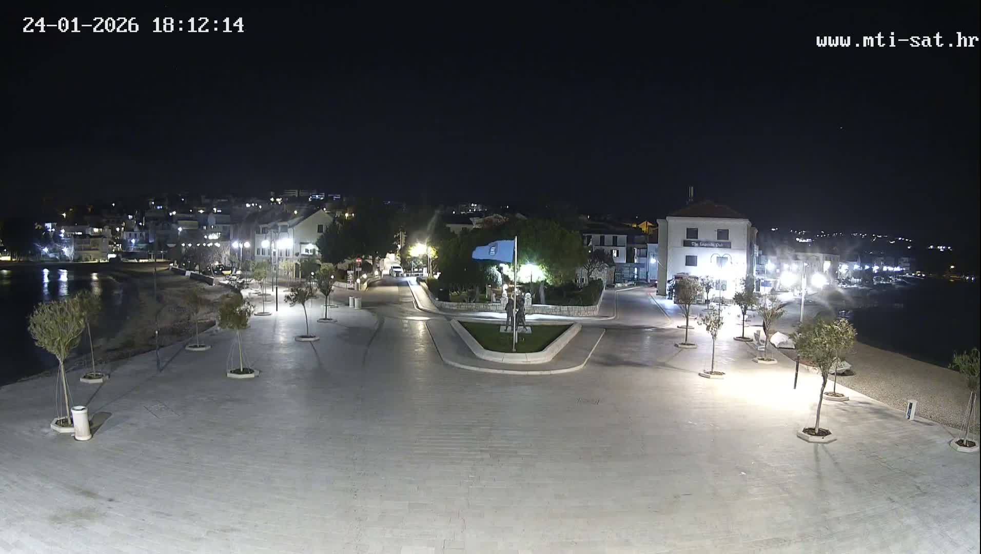 Primošten Town & Adriatic Coast Live Cam - Primosten, Općina Primošten, Šibenik-Knin, Croatia