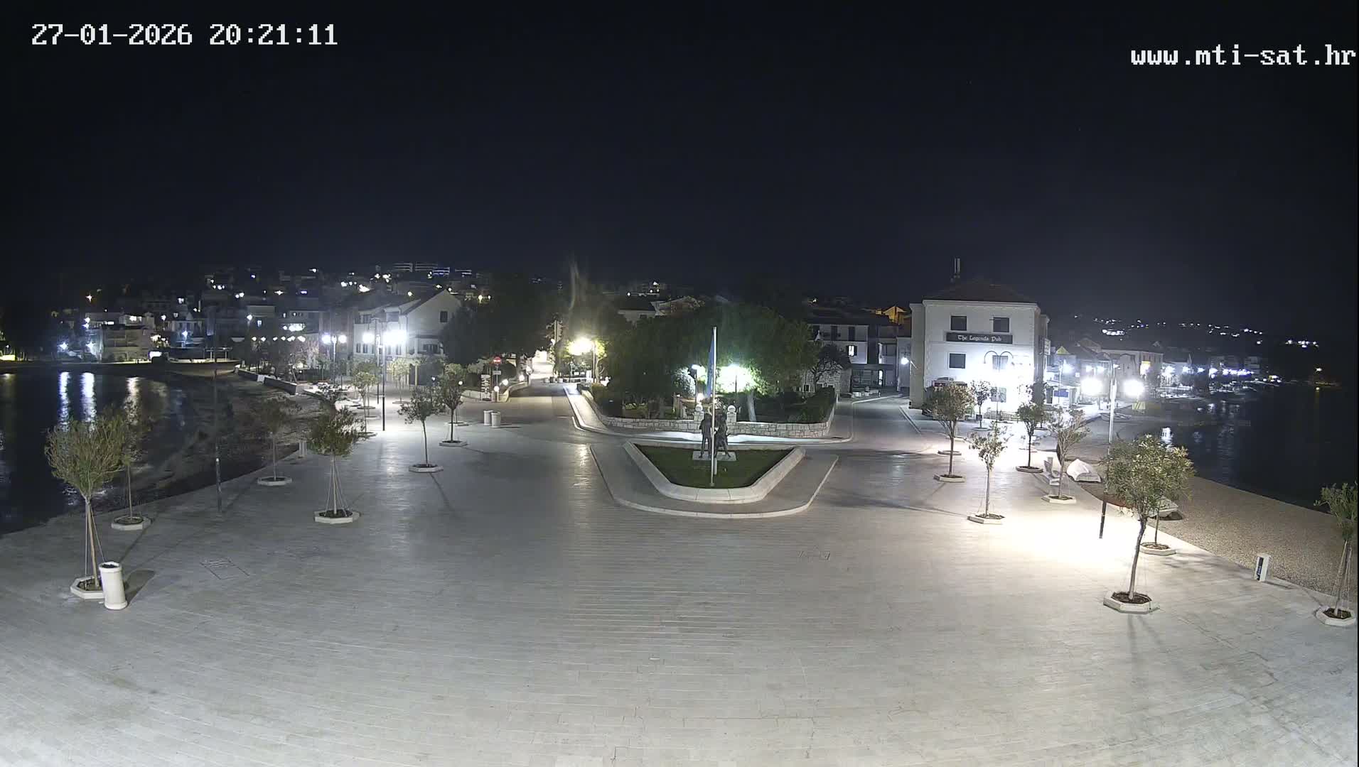 Primošten Town & Adriatic Coast Live Cam - Primosten, Općina Primošten, Šibenik-Knin, Croatia