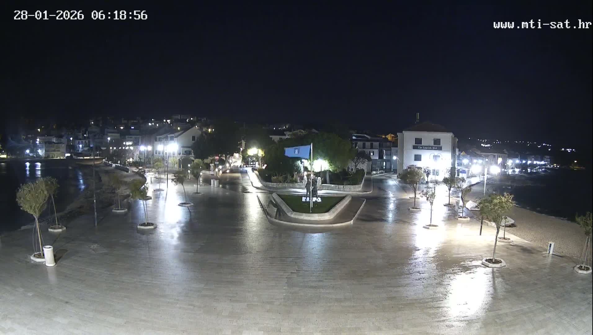 Primošten Town & Adriatic Coast Live Cam - Primosten, Općina Primošten, Šibenik-Knin, Croatia