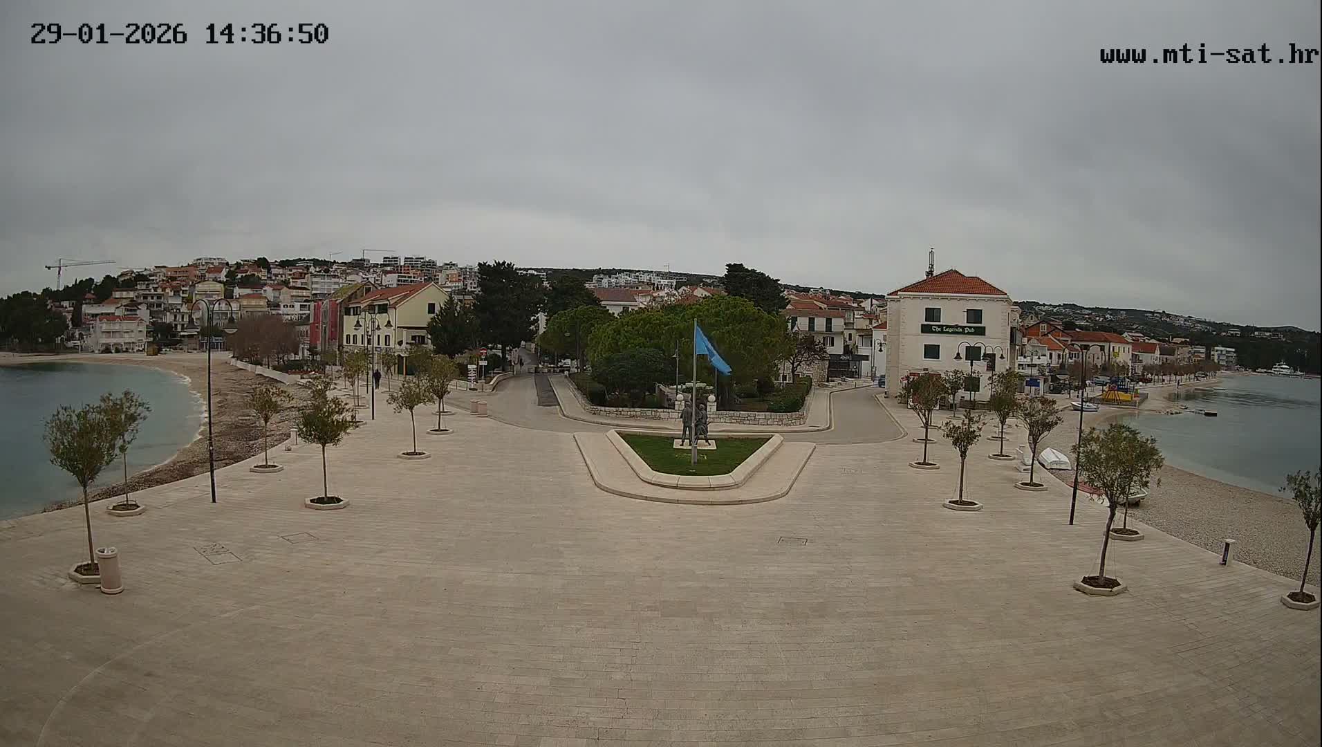 Primošten Town & Adriatic Coast Live Cam - Primosten, Općina Primošten, Šibenik-Knin, Croatia