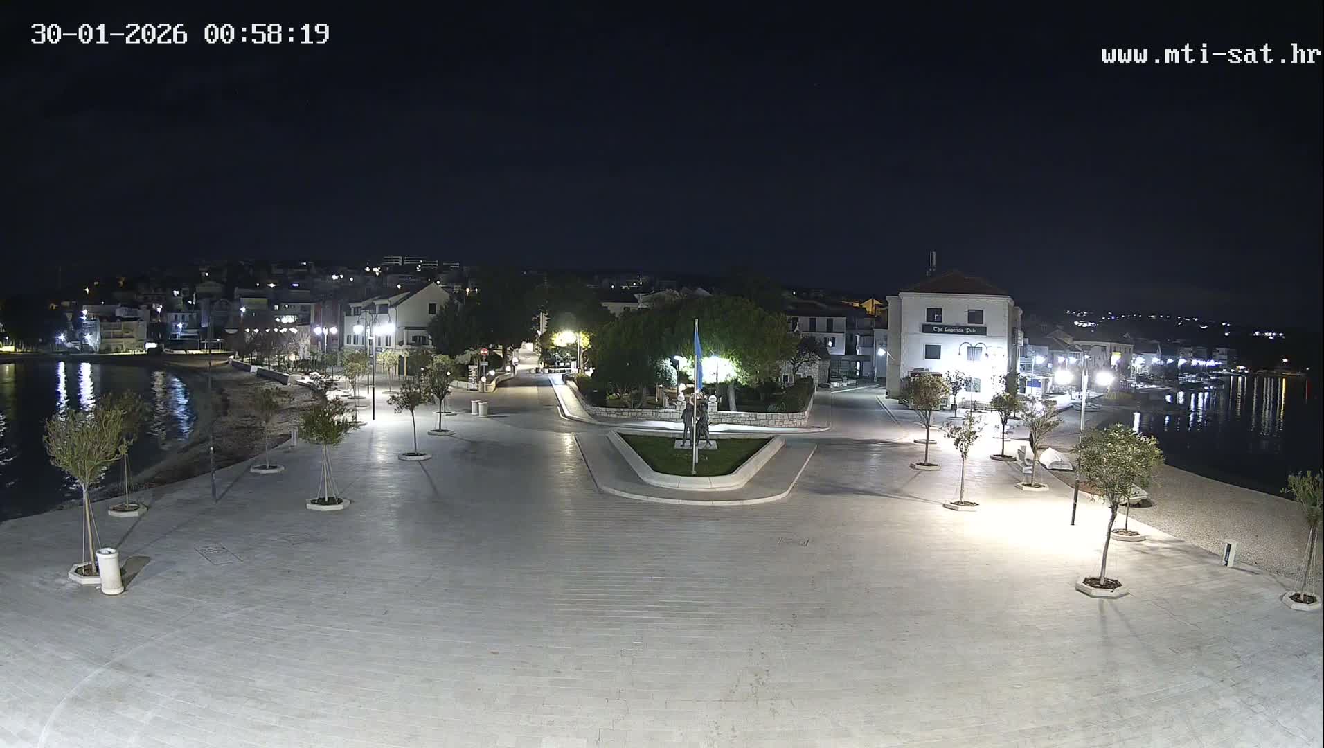 Primošten Town & Adriatic Coast Live Cam - Primosten, Općina Primošten, Šibenik-Knin, Croatia