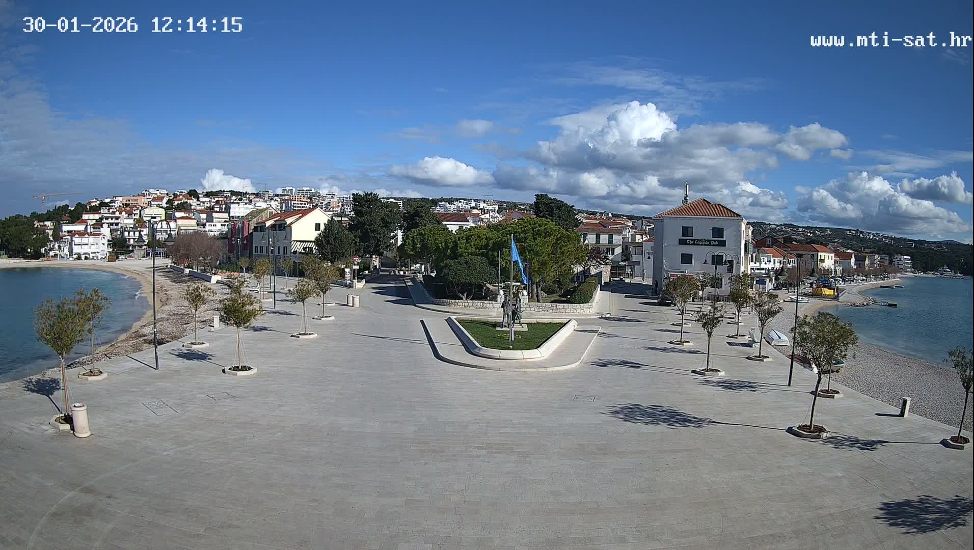 Primošten Town & Adriatic Coast Live Cam - Primosten, Općina Primošten, Šibenik-Knin, Croatia