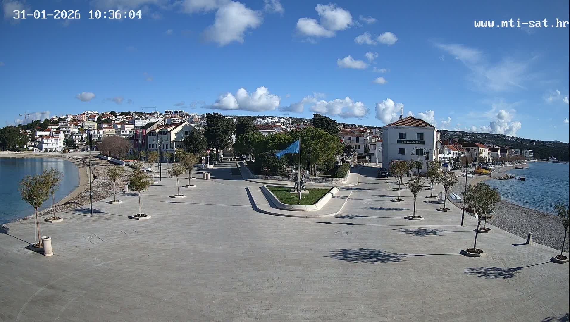 Primošten Town & Adriatic Coast Live Cam - Primosten, Općina Primošten, Šibenik-Knin, Croatia