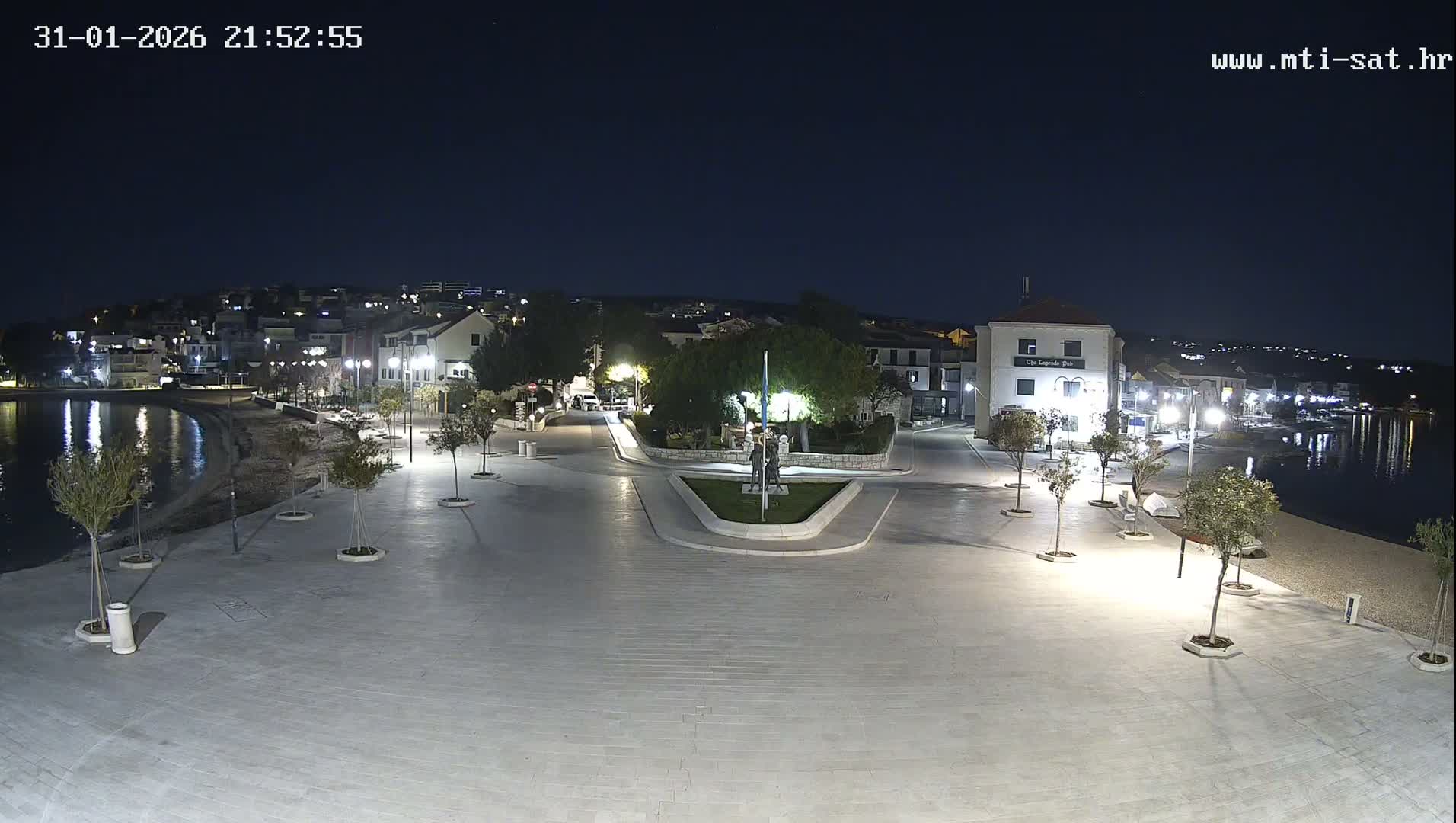 Primošten Town & Adriatic Coast Live Cam - Primosten, Općina Primošten, Šibenik-Knin, Croatia