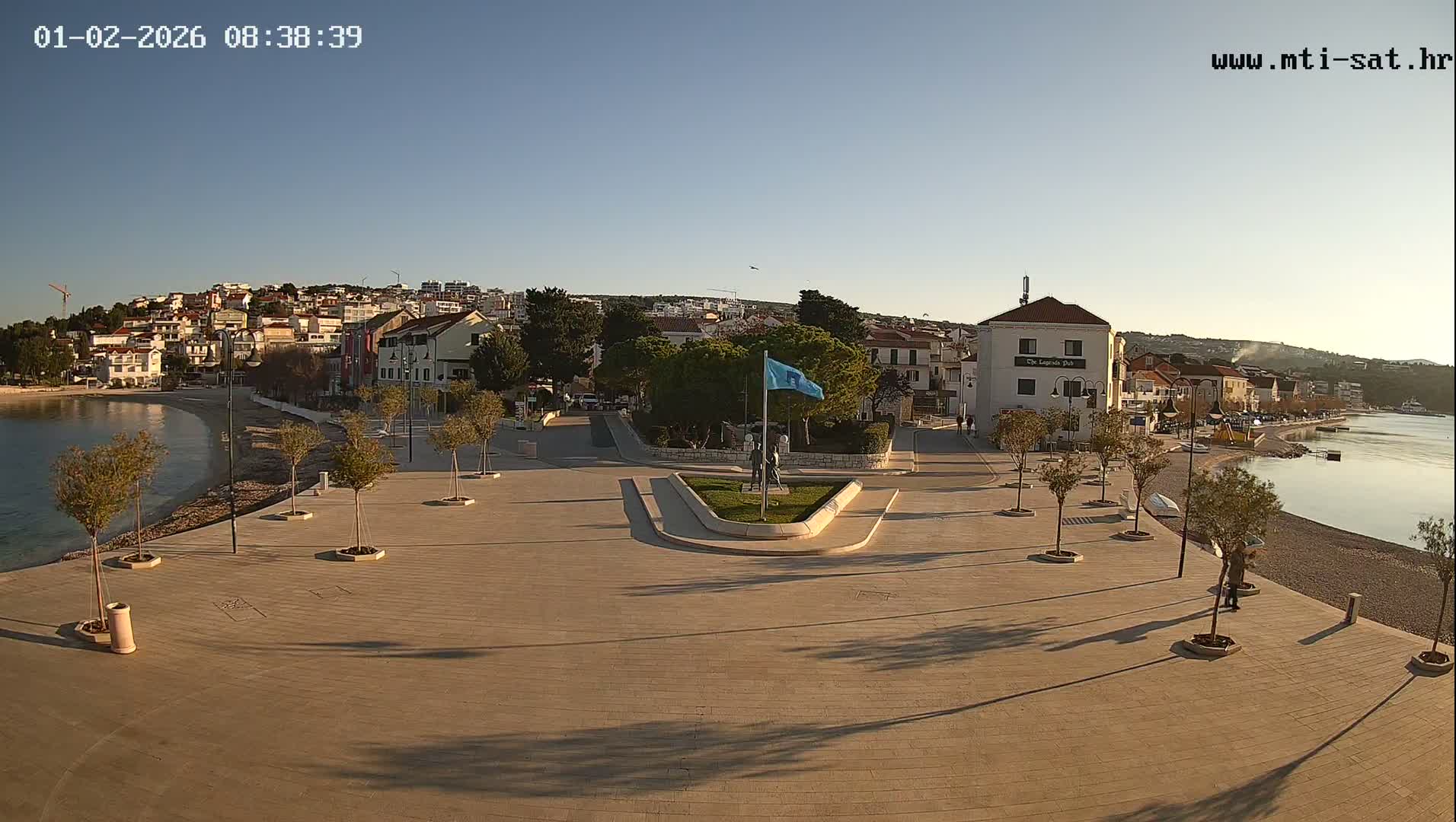Primošten Town & Adriatic Coast Live Cam - Primosten, Općina Primošten, Šibenik-Knin, Croatia