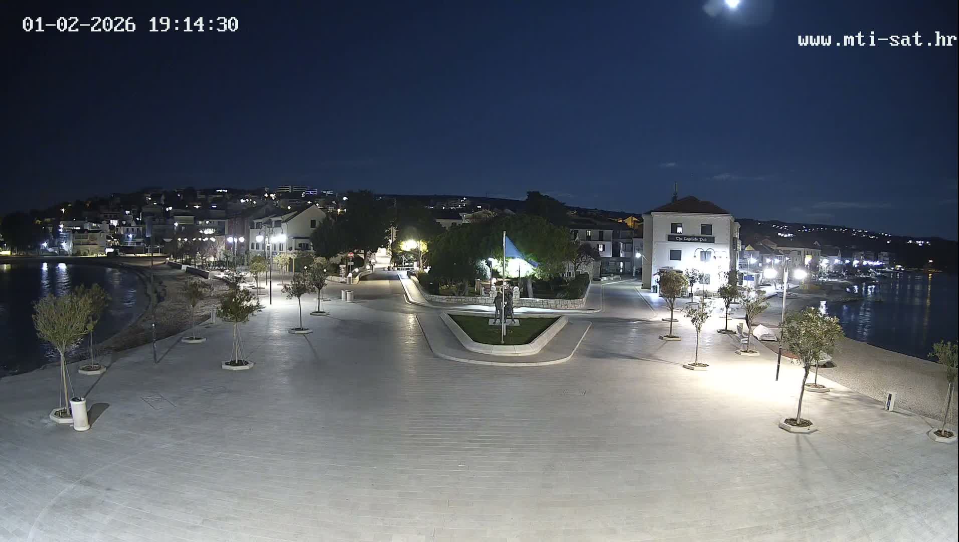 Primošten Town & Adriatic Coast Live Cam - Primosten, Općina Primošten, Šibenik-Knin, Croatia