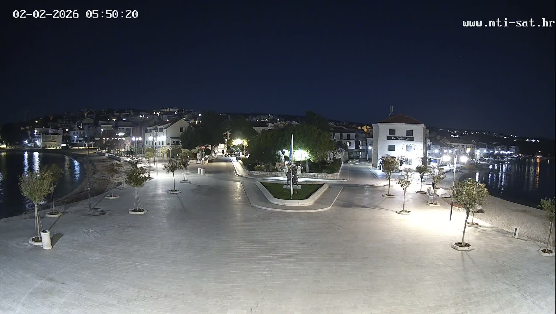 Primošten Town & Adriatic Coast Live Cam - Primosten, Općina Primošten, Šibenik-Knin, Croatia