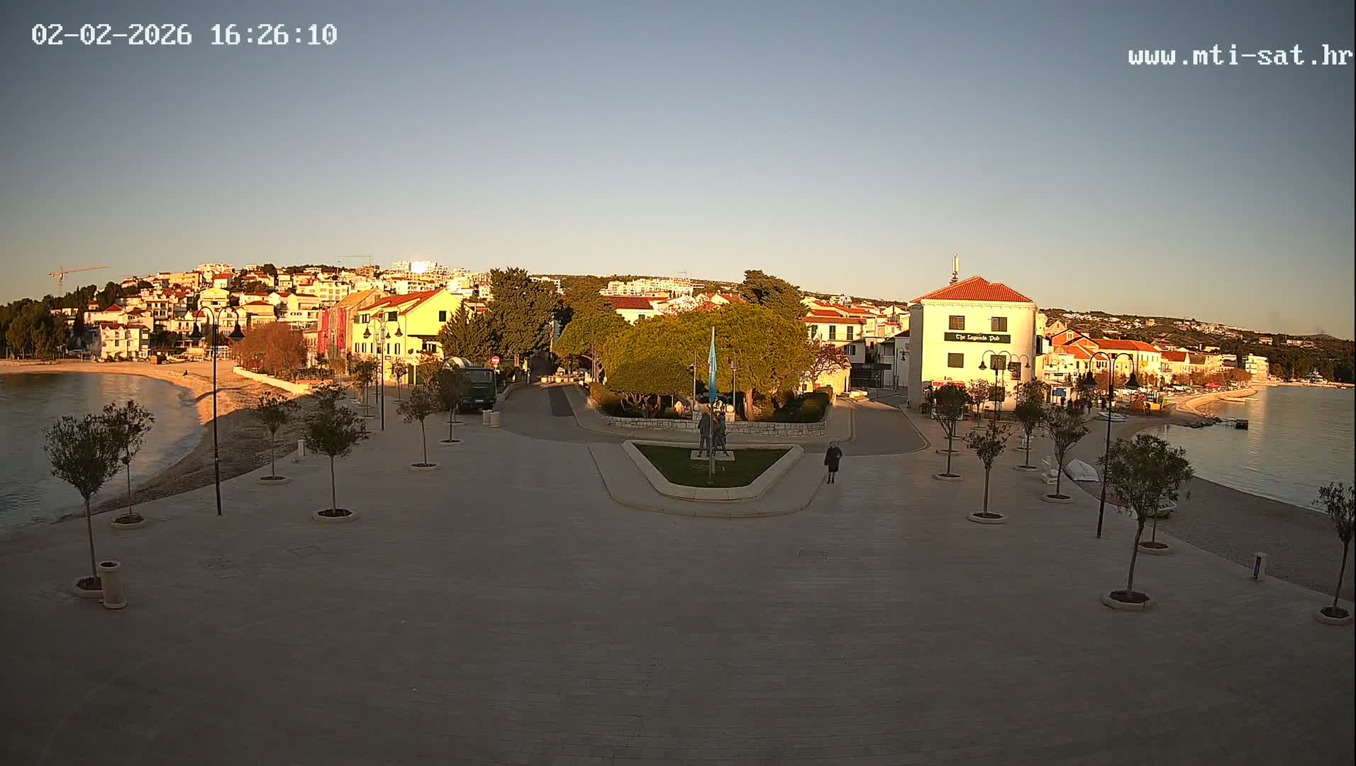 Primošten Town & Adriatic Coast Live Cam - Primosten, Općina Primošten, Šibenik-Knin, Croatia
