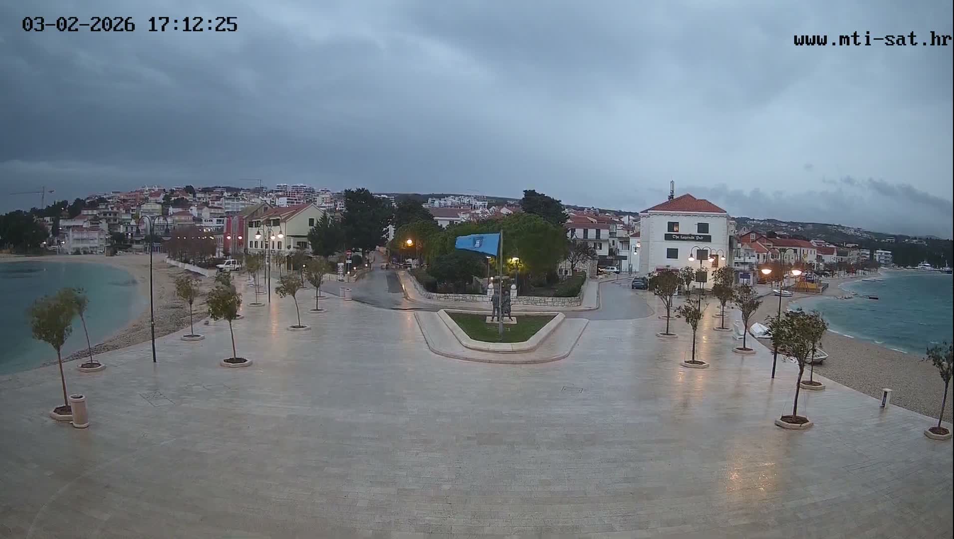 Primošten Town & Adriatic Coast Live Cam - Primosten, Općina Primošten, Šibenik-Knin, Croatia