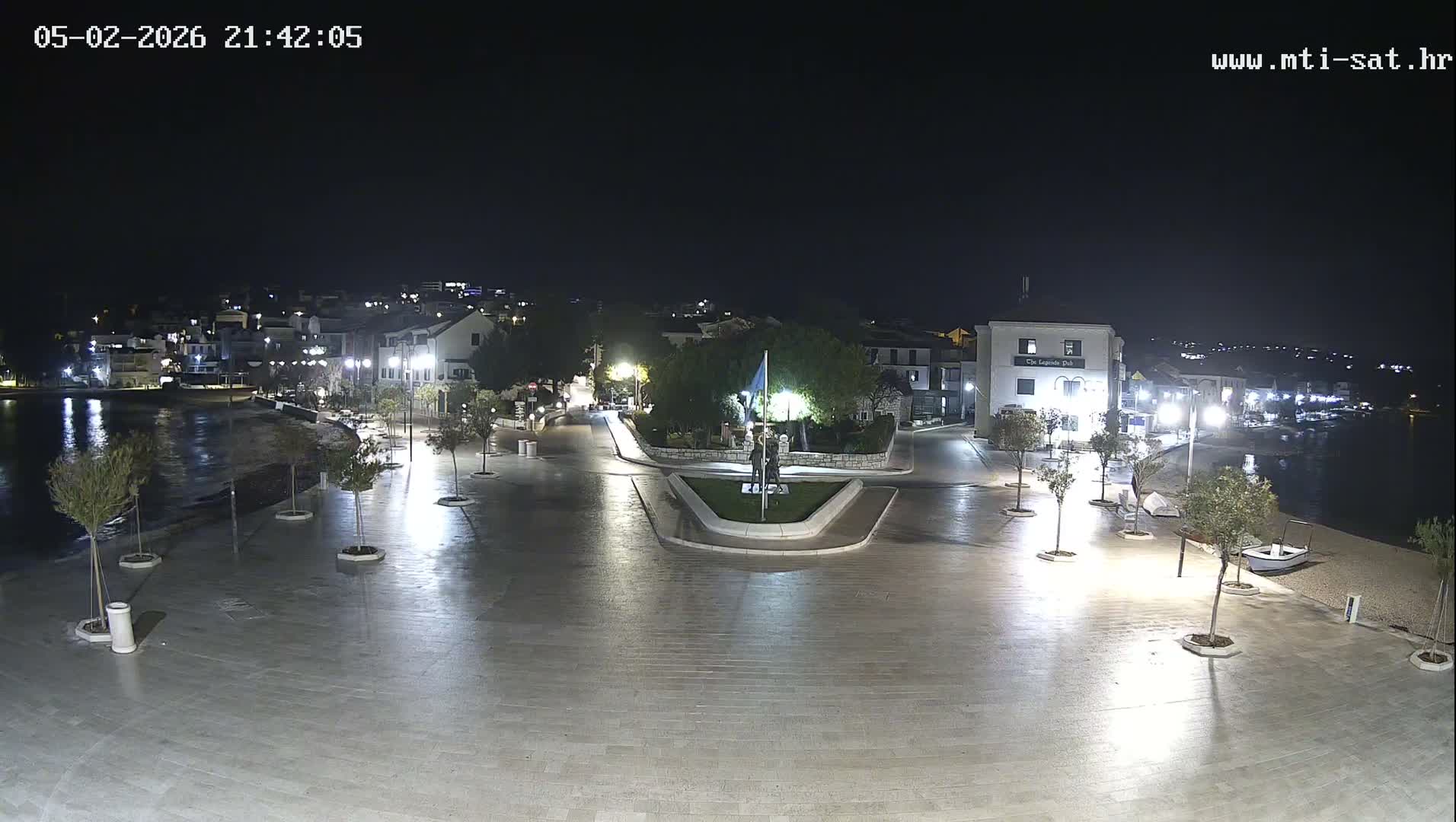 Primošten Town & Adriatic Coast Live Cam - Primosten, Općina Primošten, Šibenik-Knin, Croatia