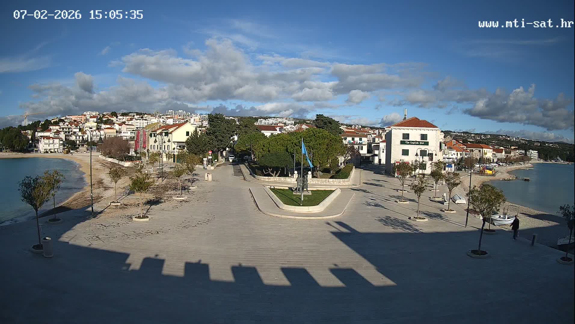 Primošten Town & Adriatic Coast Live Cam - Primosten, Općina Primošten, Šibenik-Knin, Croatia