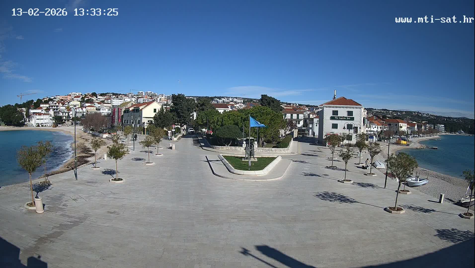 Primošten Town & Adriatic Coast Live Cam - Primosten, Općina Primošten, Šibenik-Knin, Croatia