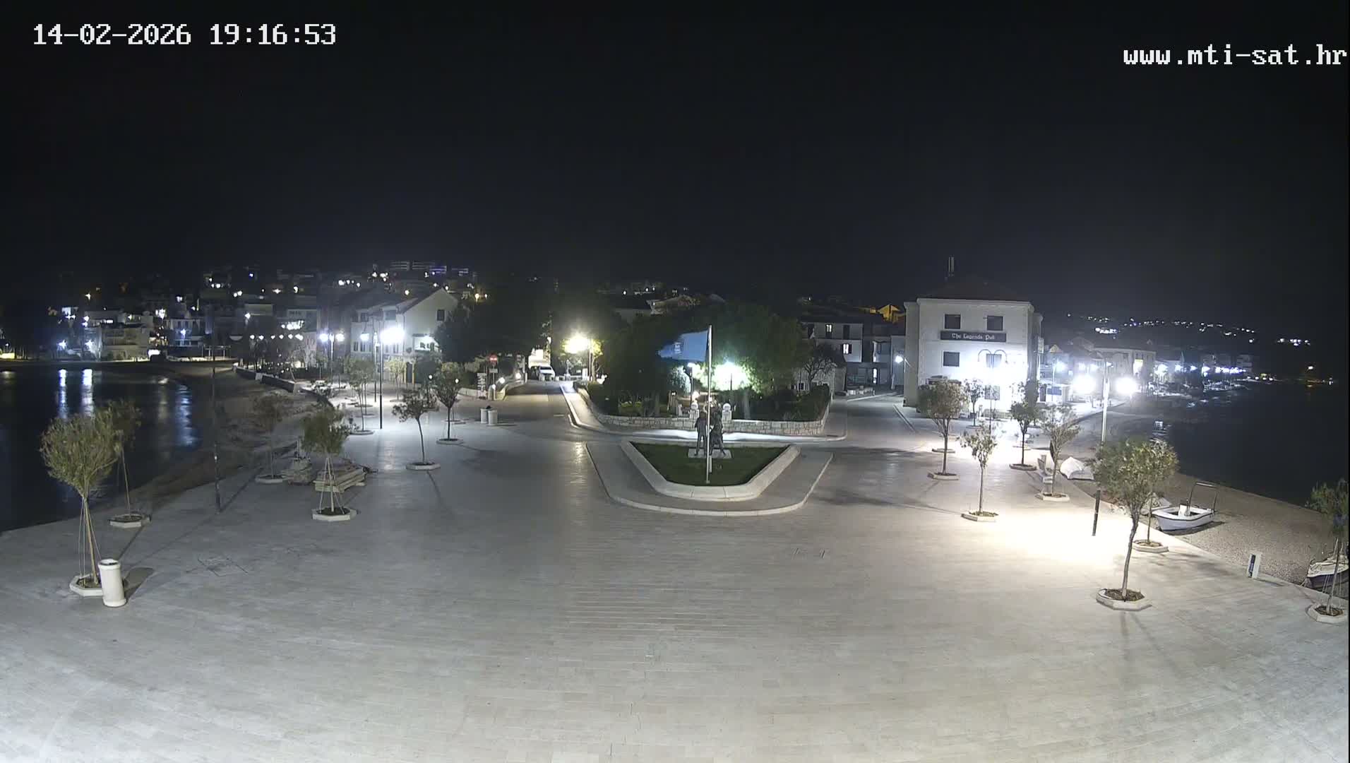 Primošten Town & Adriatic Coast Live Cam - Primosten, Općina Primošten, Šibenik-Knin, Croatia