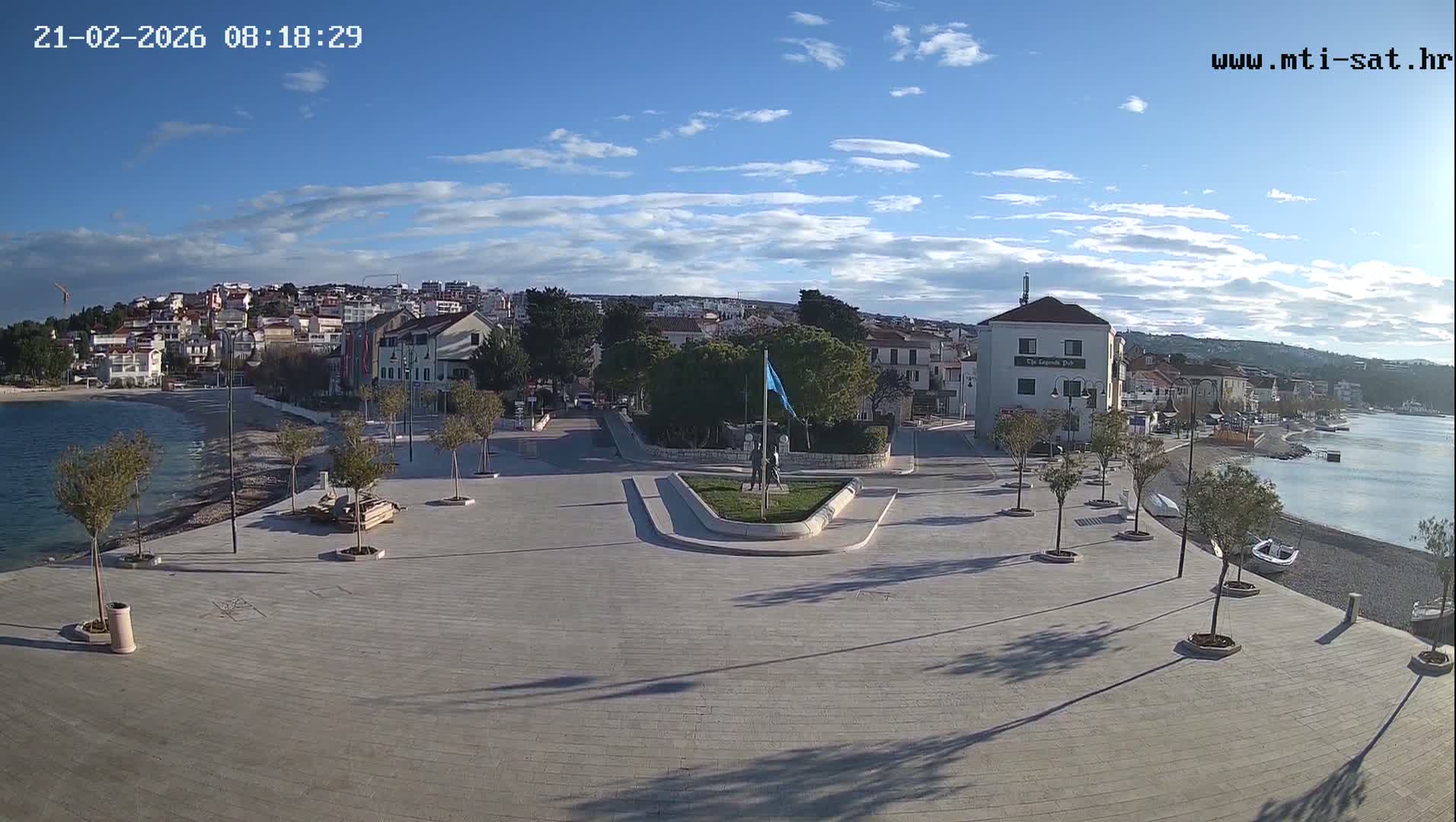 Primošten Town & Adriatic Coast Live Cam - Primosten, Općina Primošten, Šibenik-Knin, Croatia