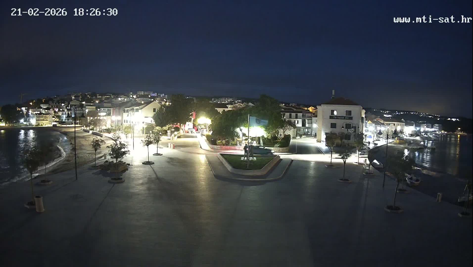 Primošten Town & Adriatic Coast Live Cam - Primosten, Općina Primošten, Šibenik-Knin, Croatia
