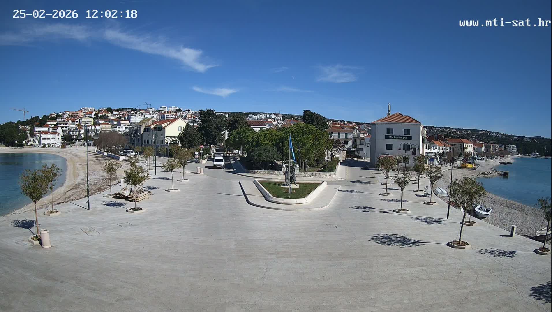 Primošten Town & Adriatic Coast Live Cam - Primosten, Općina Primošten, Šibenik-Knin, Croatia