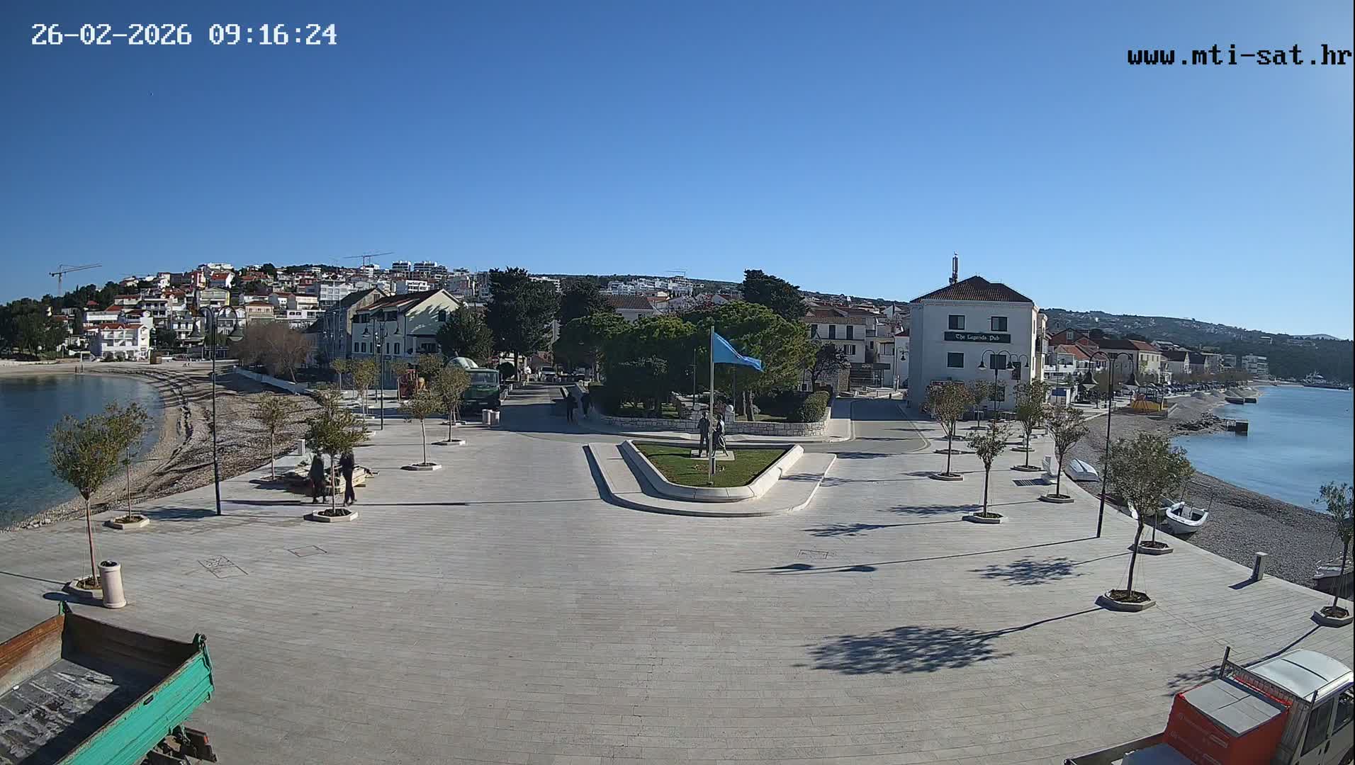 Primošten Town & Adriatic Coast Live Cam - Primosten, Općina Primošten, Šibenik-Knin, Croatia