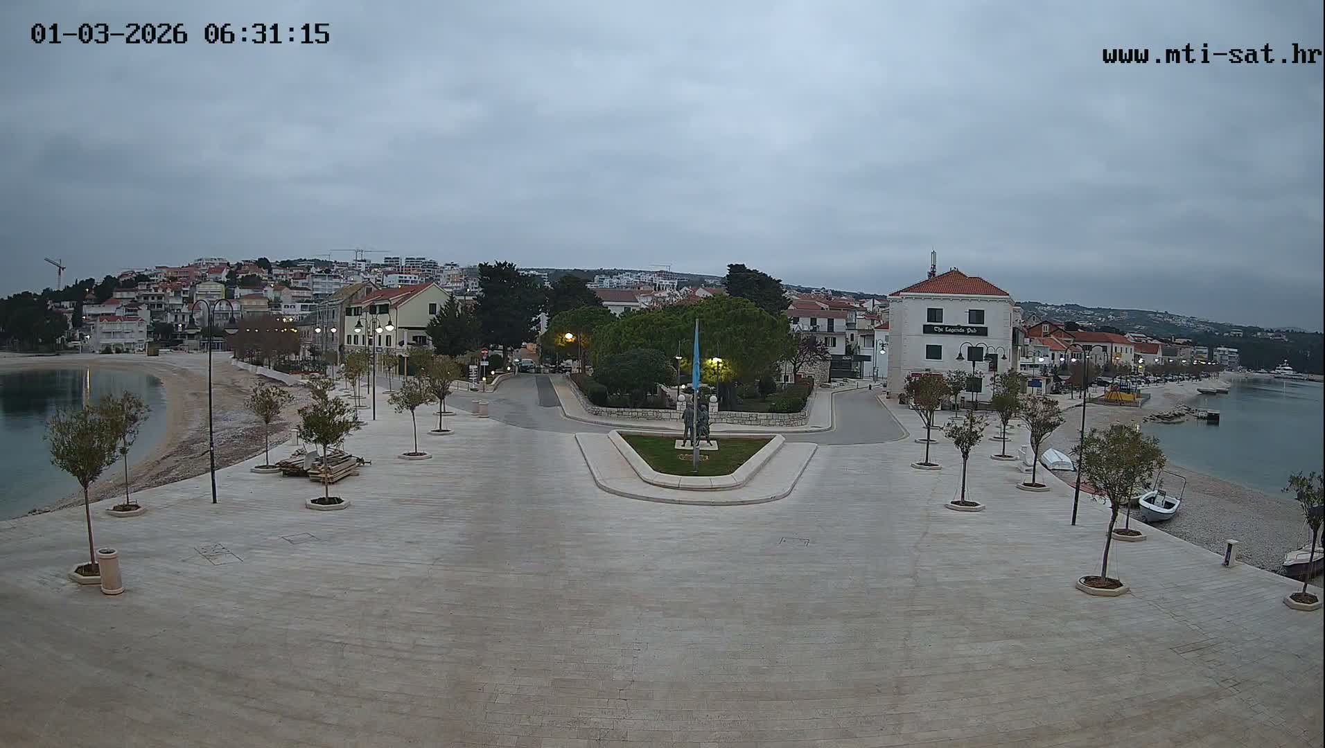 Primošten Town & Adriatic Coast Live Cam - Primosten, Općina Primošten, Šibenik-Knin, Croatia