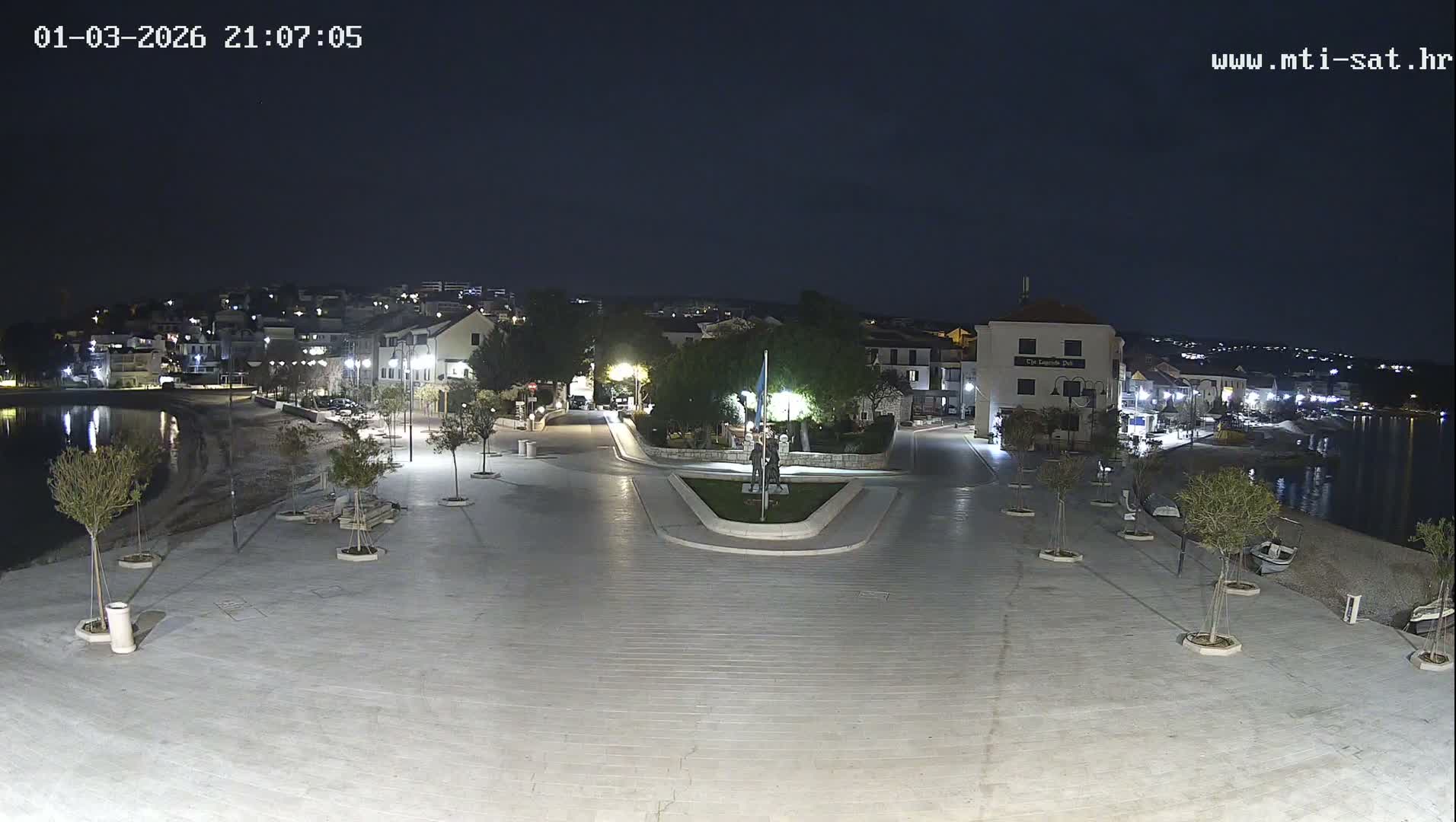Primošten Town & Adriatic Coast Live Cam - Primosten, Općina Primošten, Šibenik-Knin, Croatia