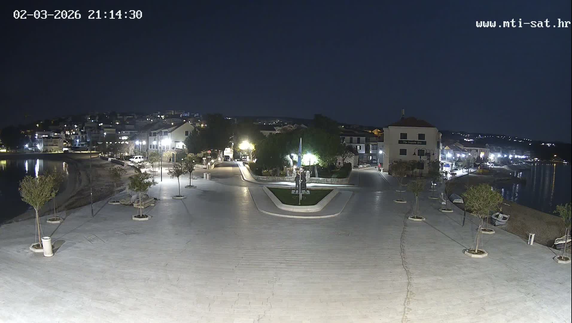 Primošten Town & Adriatic Coast Live Cam - Primosten, Općina Primošten, Šibenik-Knin, Croatia