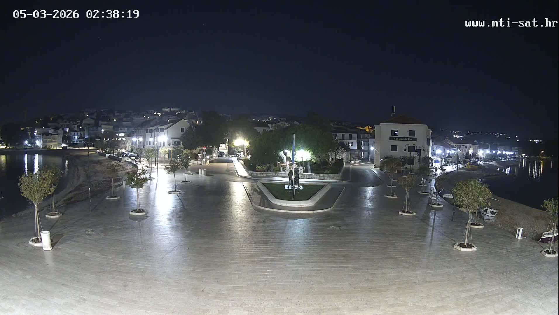 Primošten Town & Adriatic Coast Live Cam - Primosten, Općina Primošten, Šibenik-Knin, Croatia