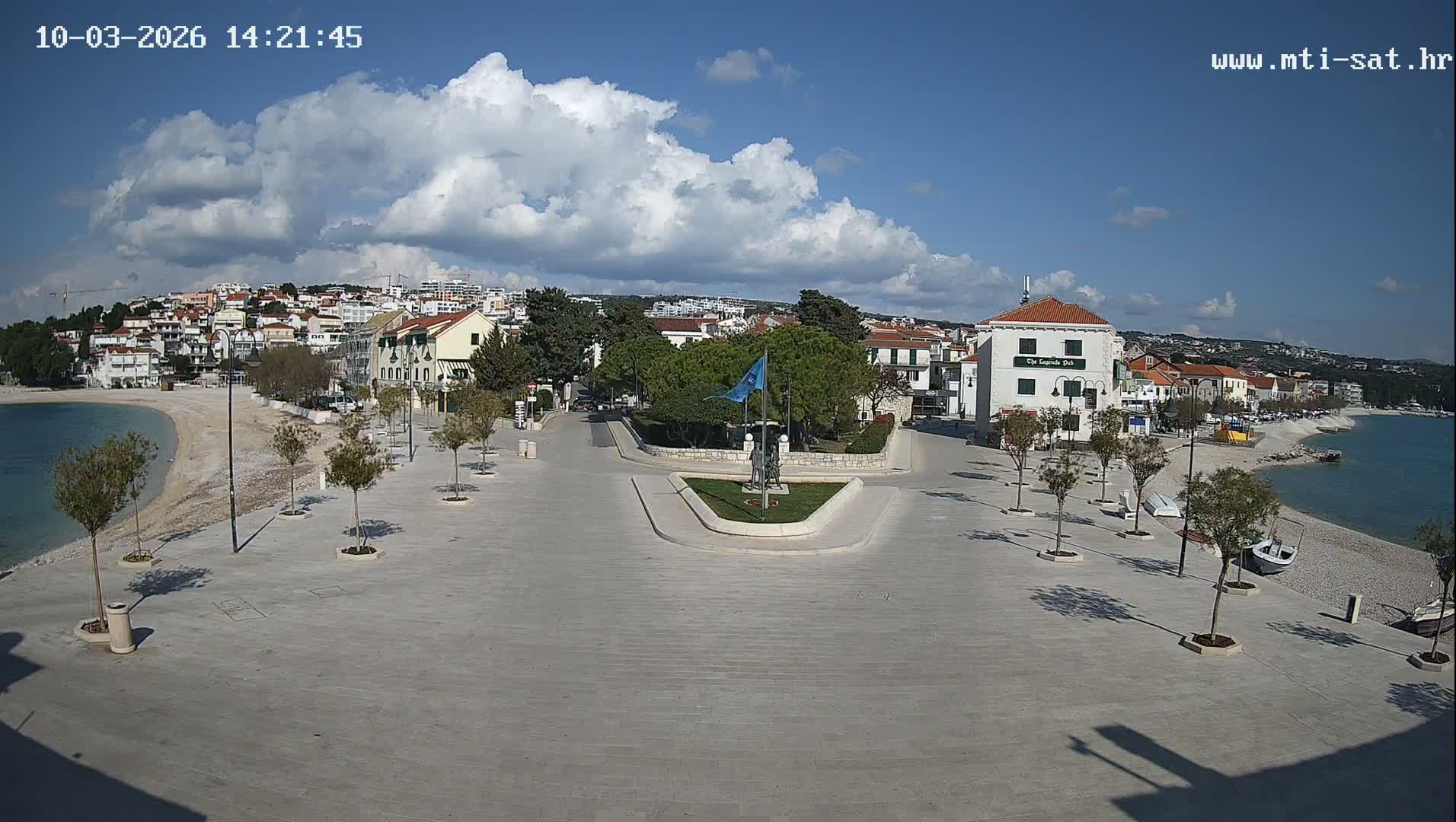 Primošten Town & Adriatic Coast Live Cam - Primosten, Općina Primošten, Šibenik-Knin, Croatia