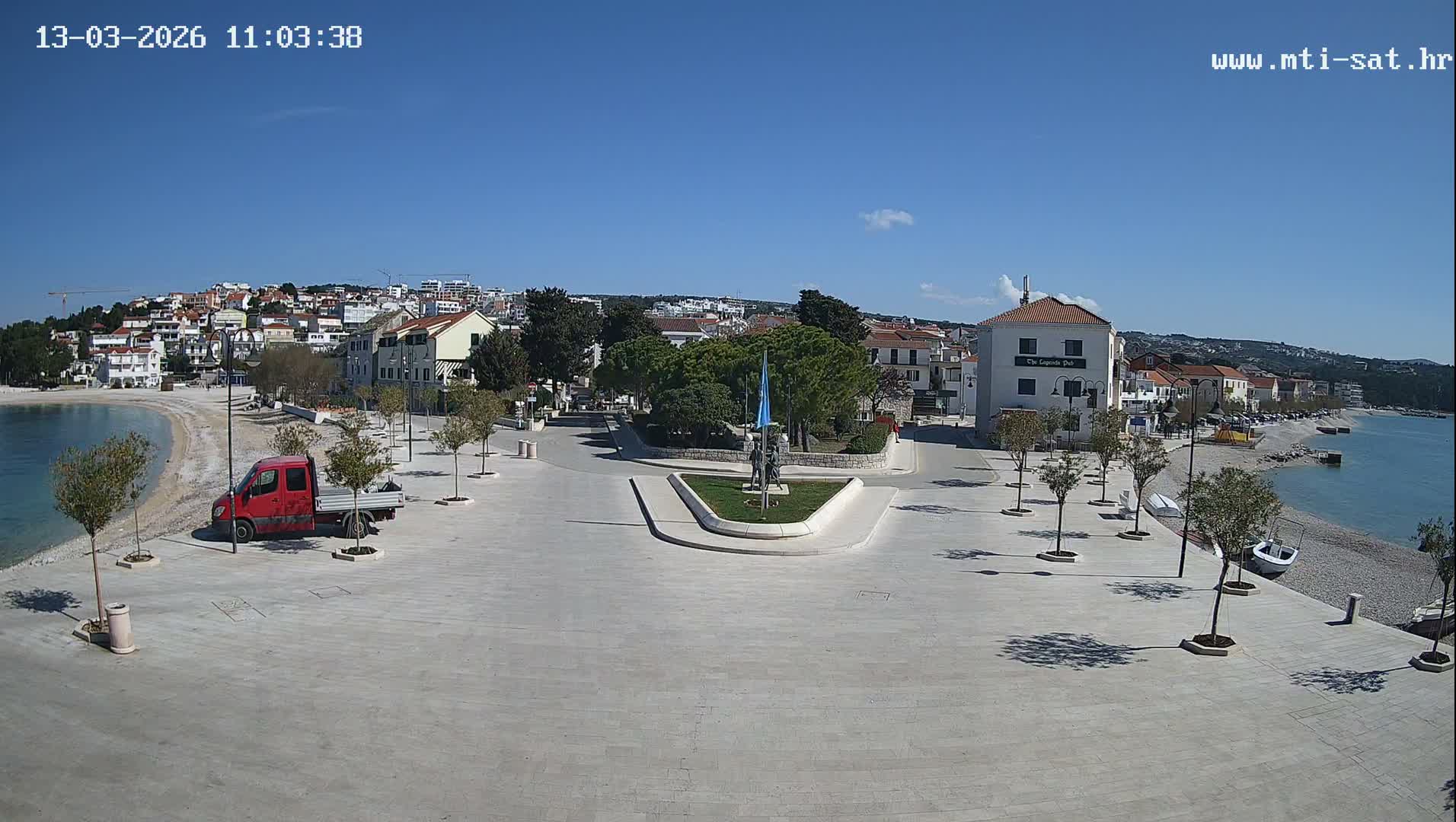 Primošten Town & Adriatic Coast Live Cam - Primosten, Općina Primošten, Šibenik-Knin, Croatia