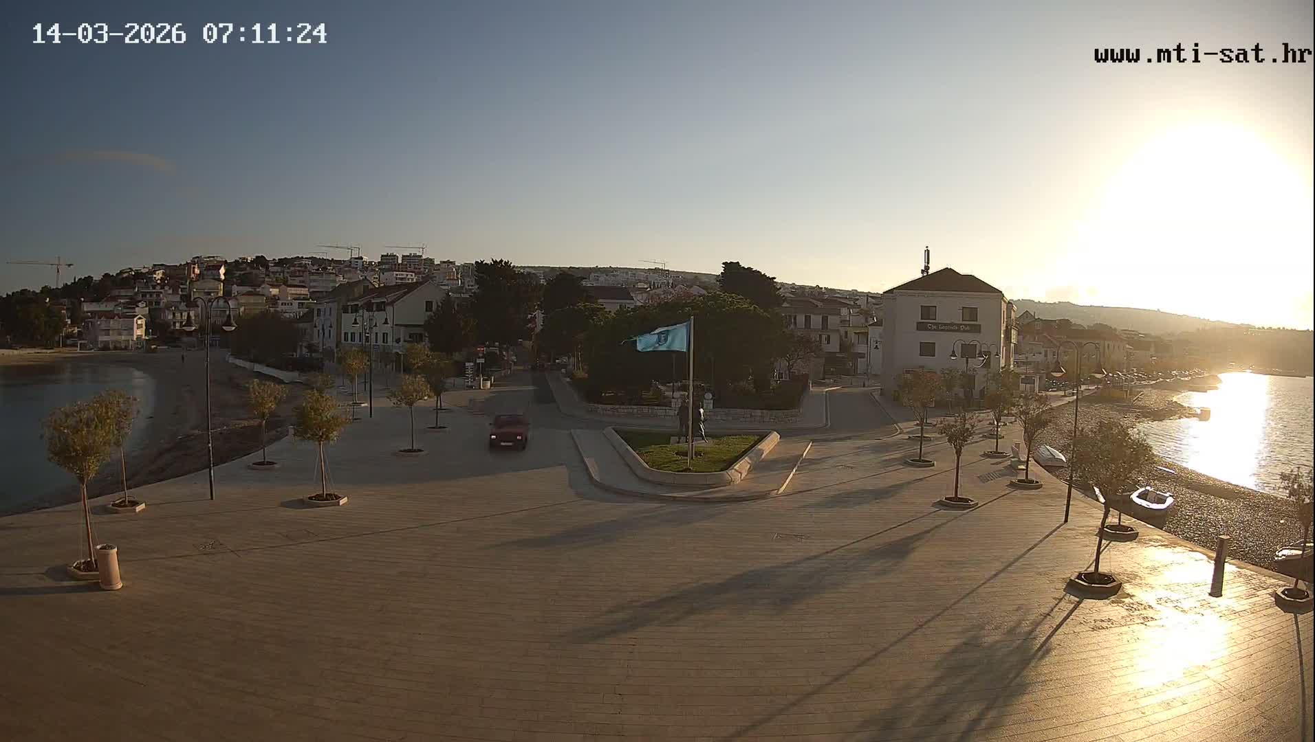 Primošten Town & Adriatic Coast Live Cam - Primosten, Općina Primošten, Šibenik-Knin, Croatia