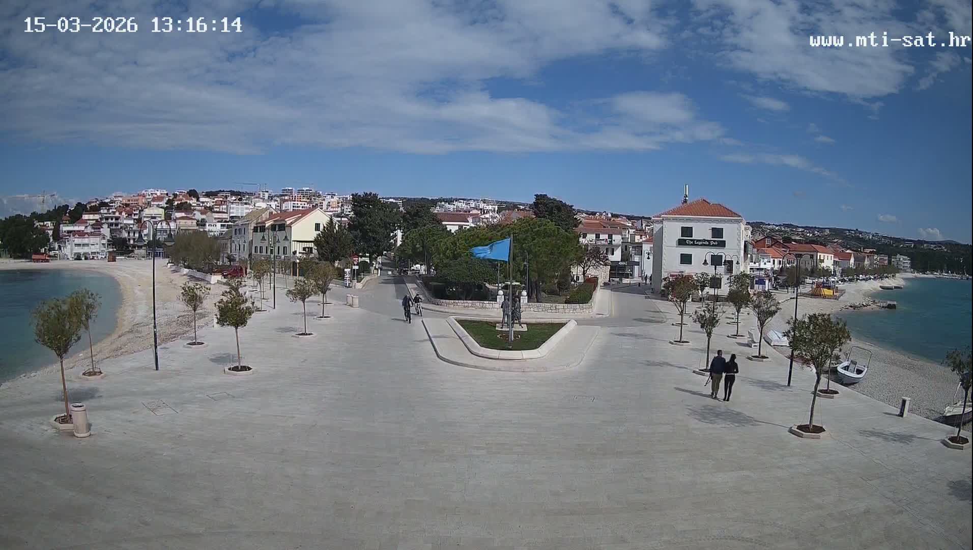 Primošten Town & Adriatic Coast Live Cam - Primosten, Općina Primošten, Šibenik-Knin, Croatia